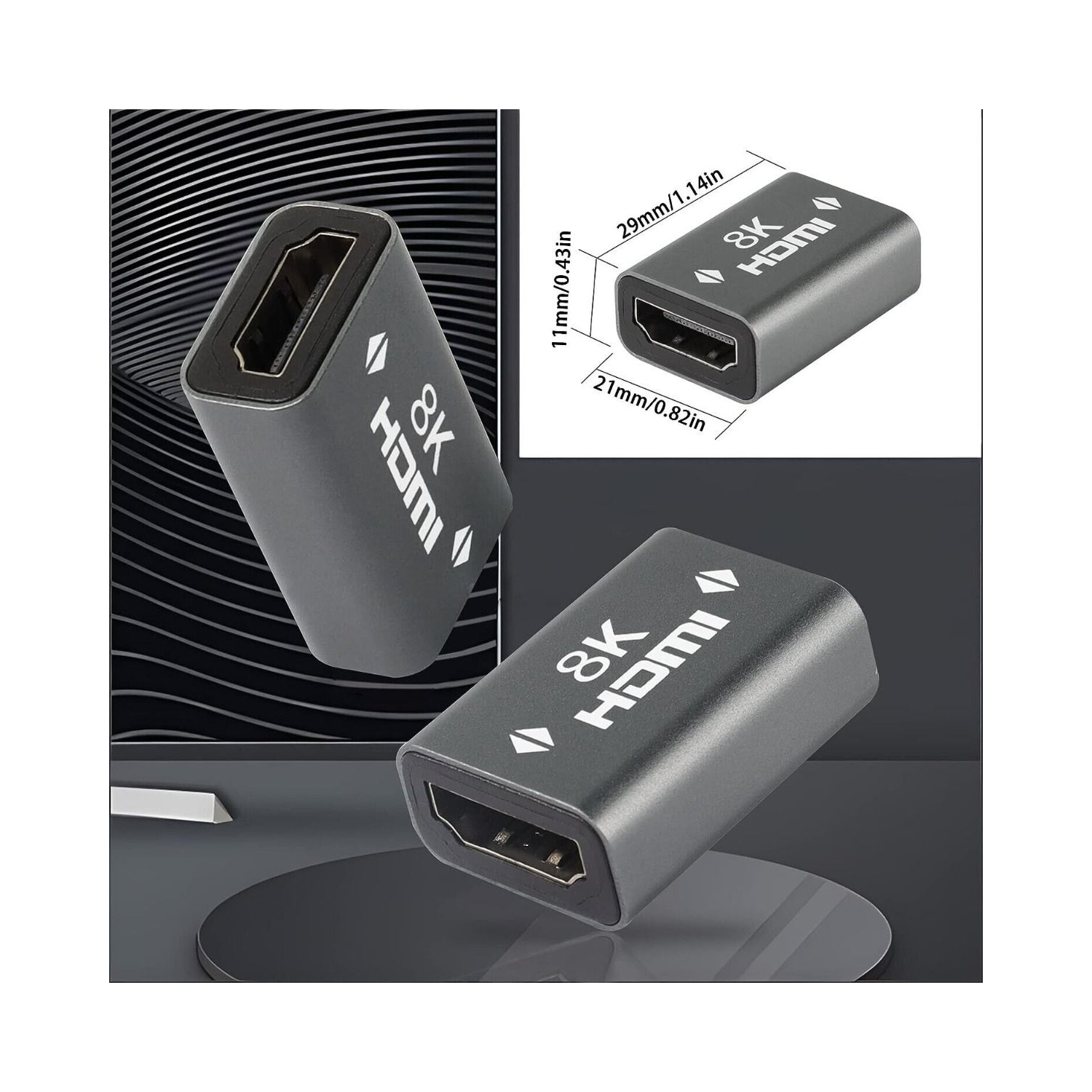 HDMI Connector 8K, Female To Female