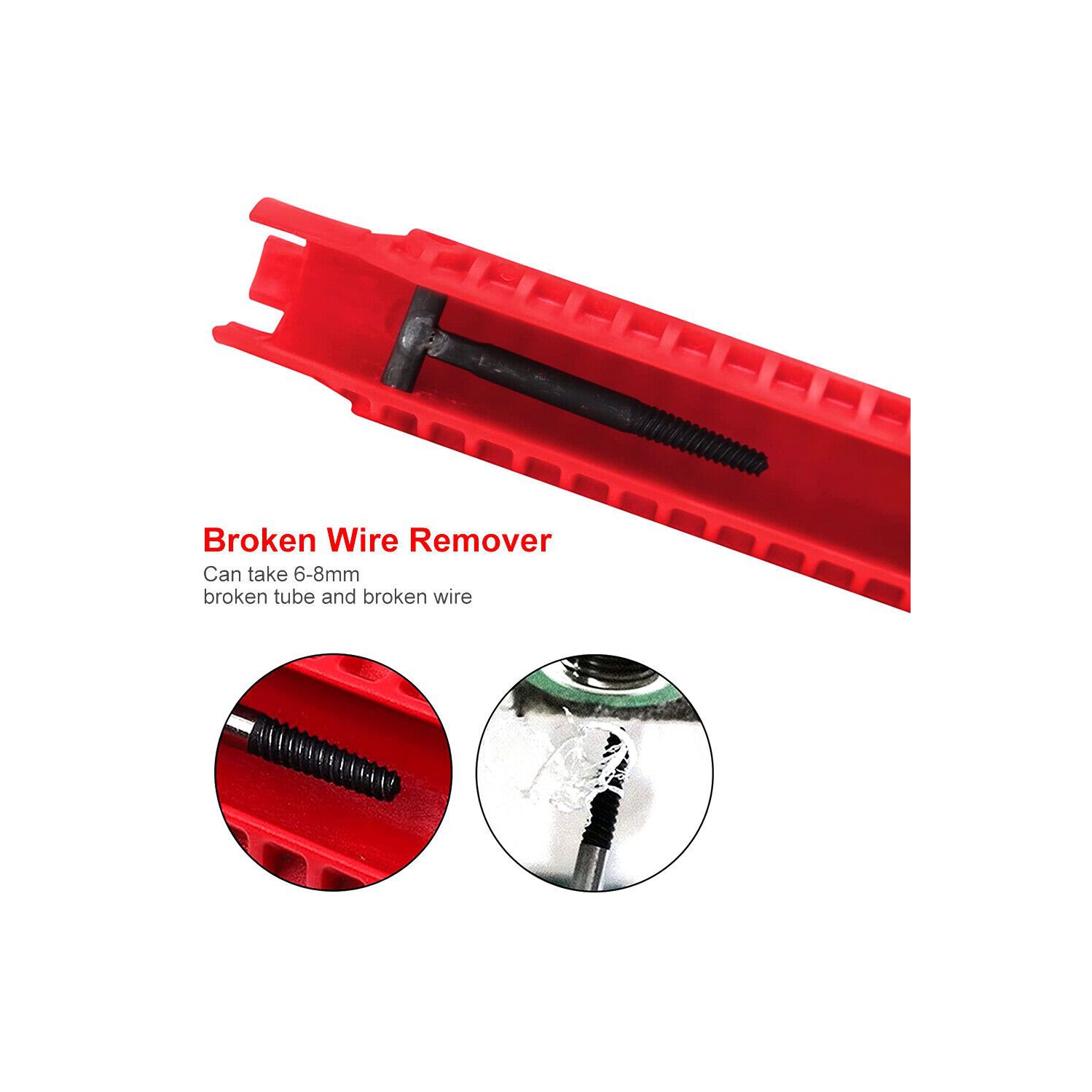 Outil de réparation d'évier à clé plate 8-en-1, haute qualité