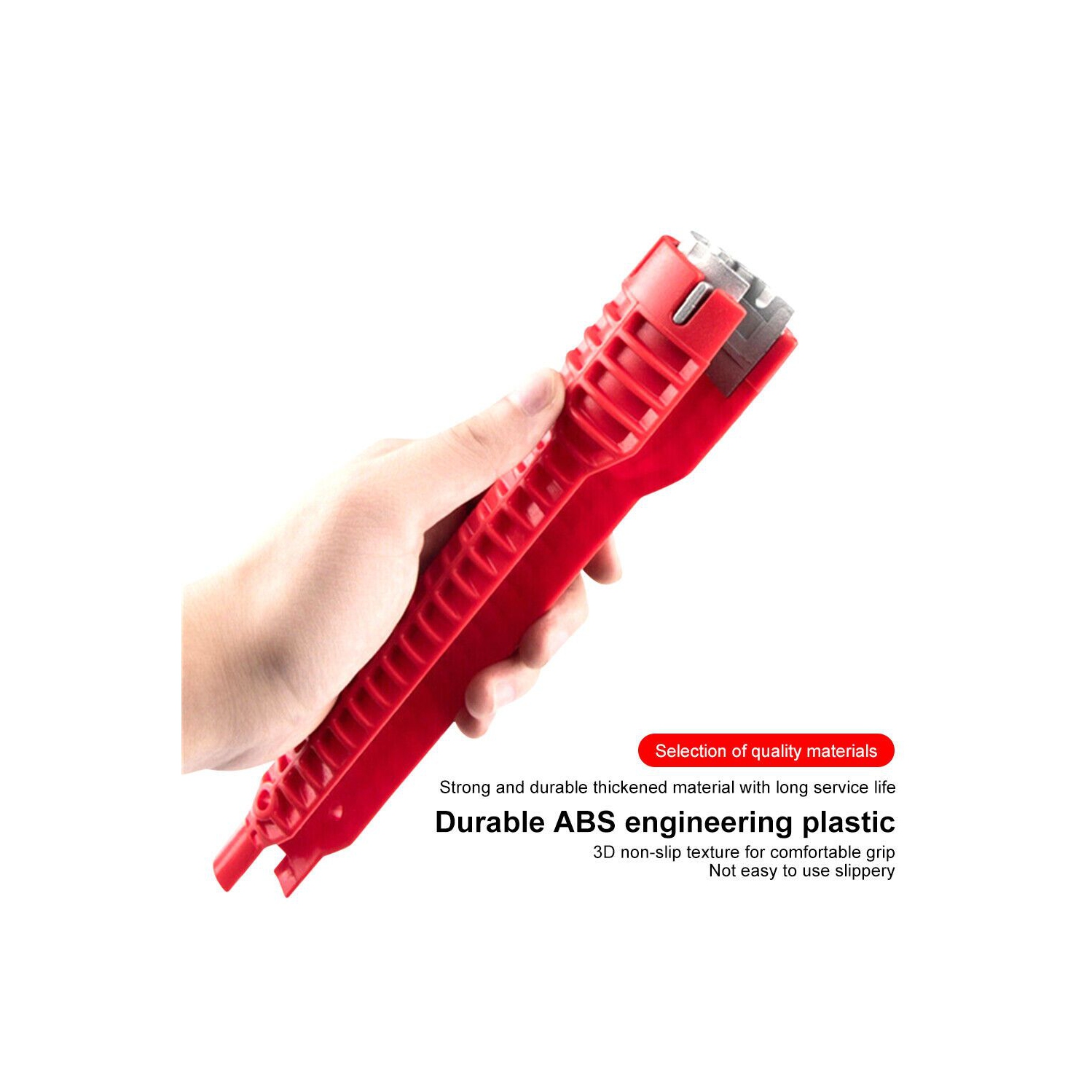 Outil de réparation d'évier à clé plate 8-en-1, haute qualité
