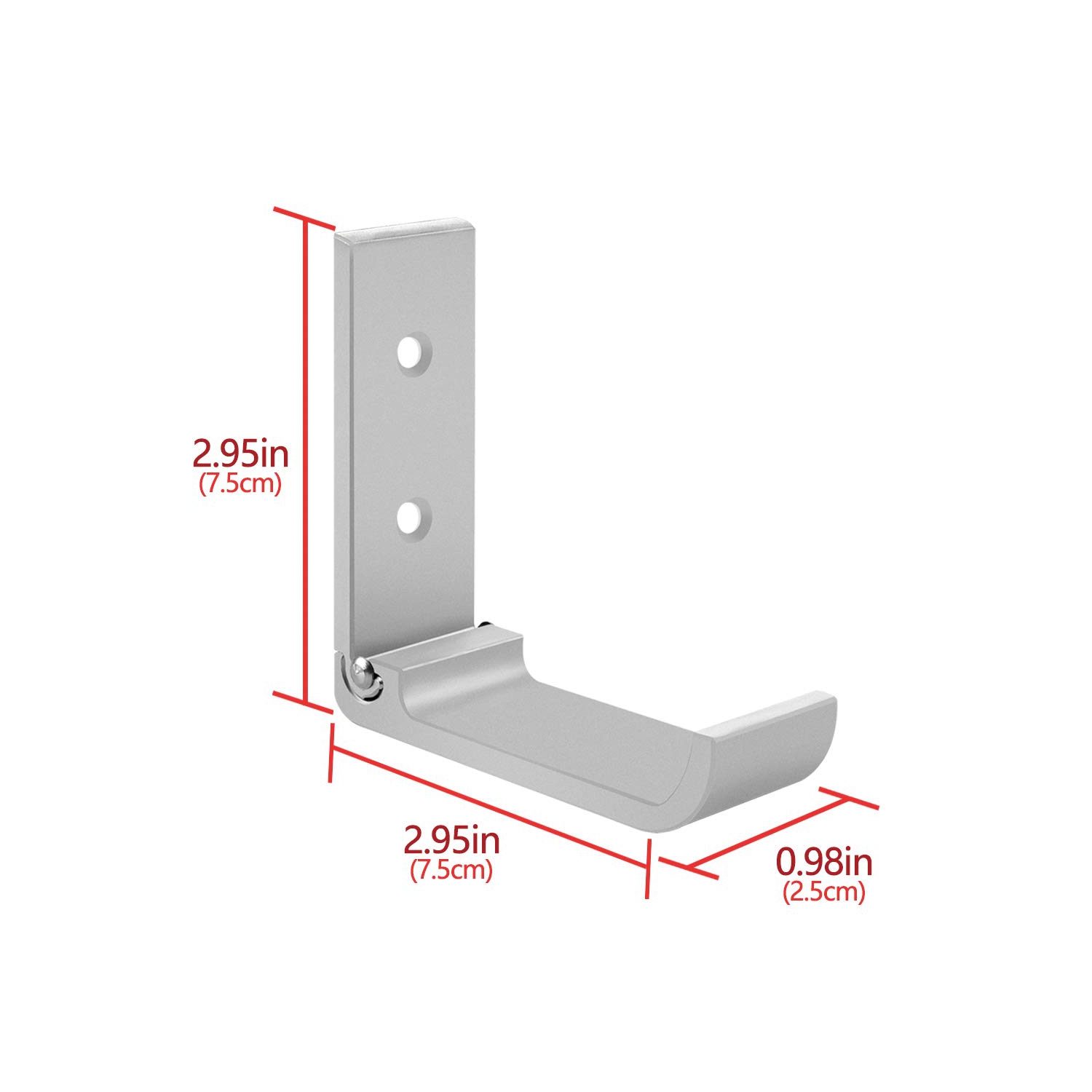 Foldable Wall Mount Headphones Holder,Headset Wall Hanger,Aluminum Wall Mount Hook,Hold Up to 1KG with 3M Adhesive Tape,20KG with Screws,Stand Come