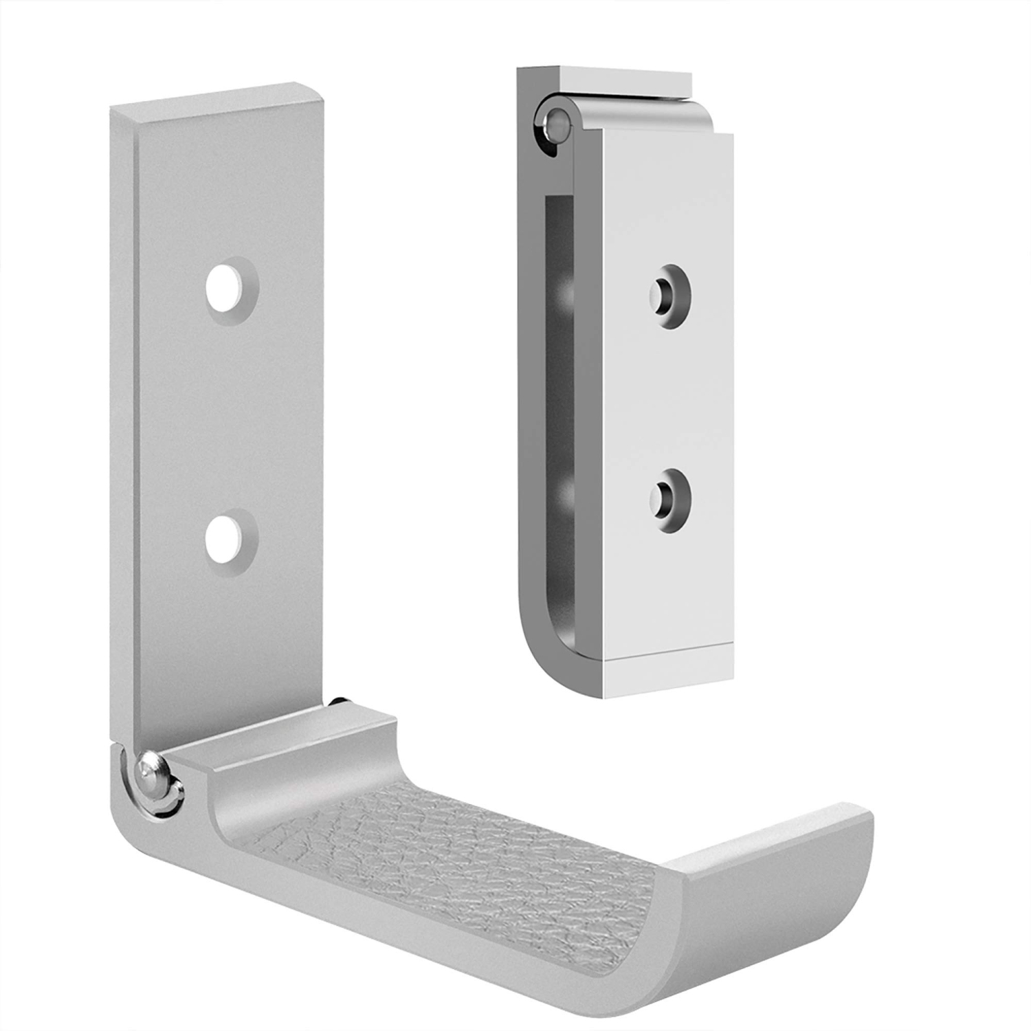 Foldable Wall Mount Headphones Holder,Headset Wall Hanger,Aluminum Wall Mount Hook,Hold Up to 1KG with 3M Tape, 20KG with Screws,Stand Come with