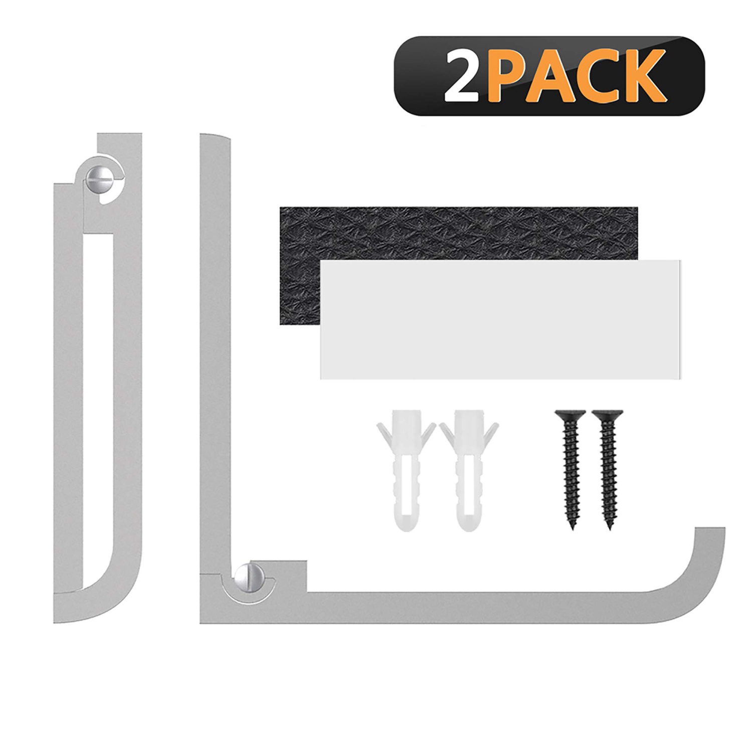 Foldable Wall Mount Headphones Holder,Headset Wall Hanger,Aluminum Wall Mount Hook,Hold Up to 1KG with 3M Tape, 20KG with Screws,Stand Come with