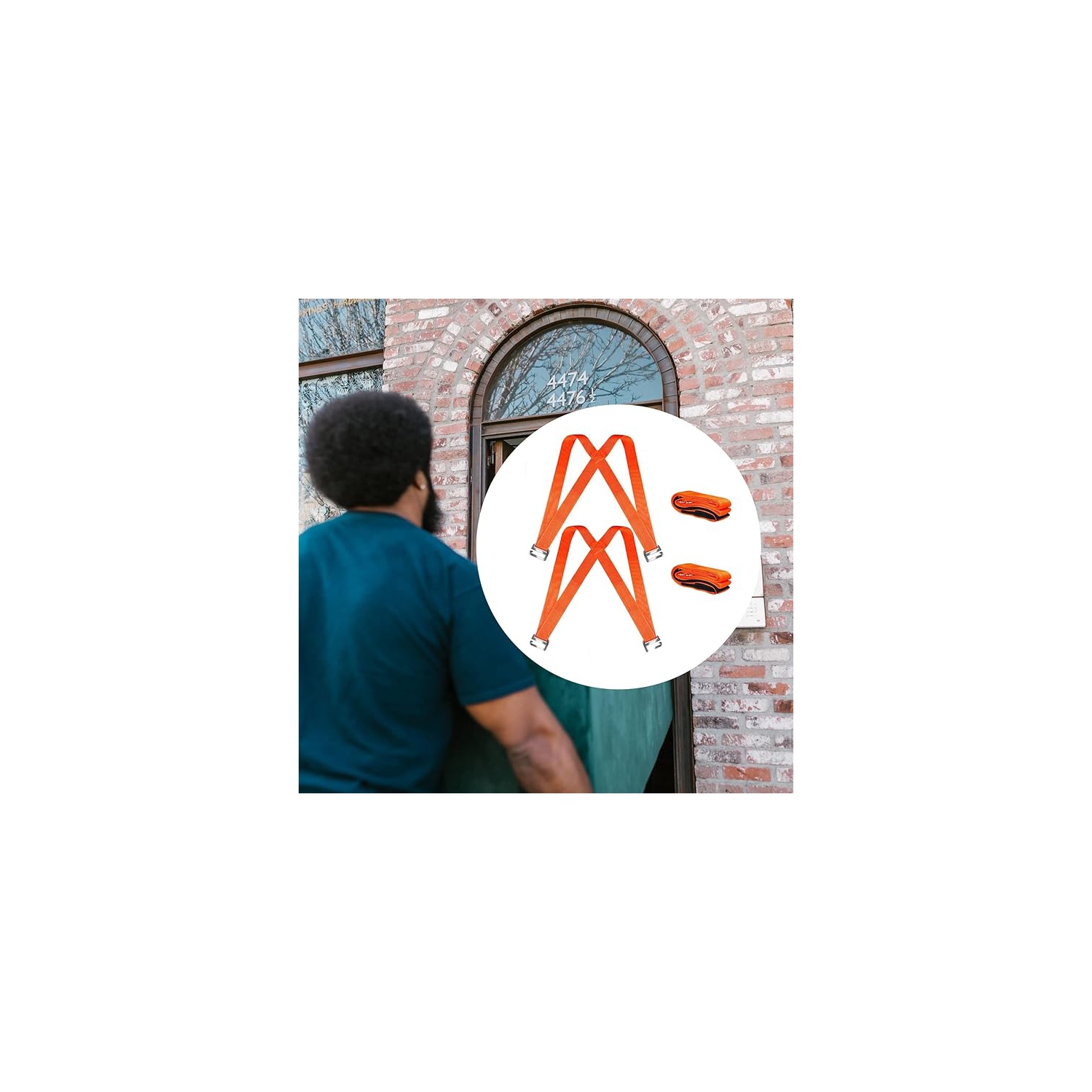 Moving Straps, 2-Person Lifting and Moving System Shoulder Belt for Carry Heavy Furniture, Appliances, Mattresses, Easily Secure to Lift Heavy