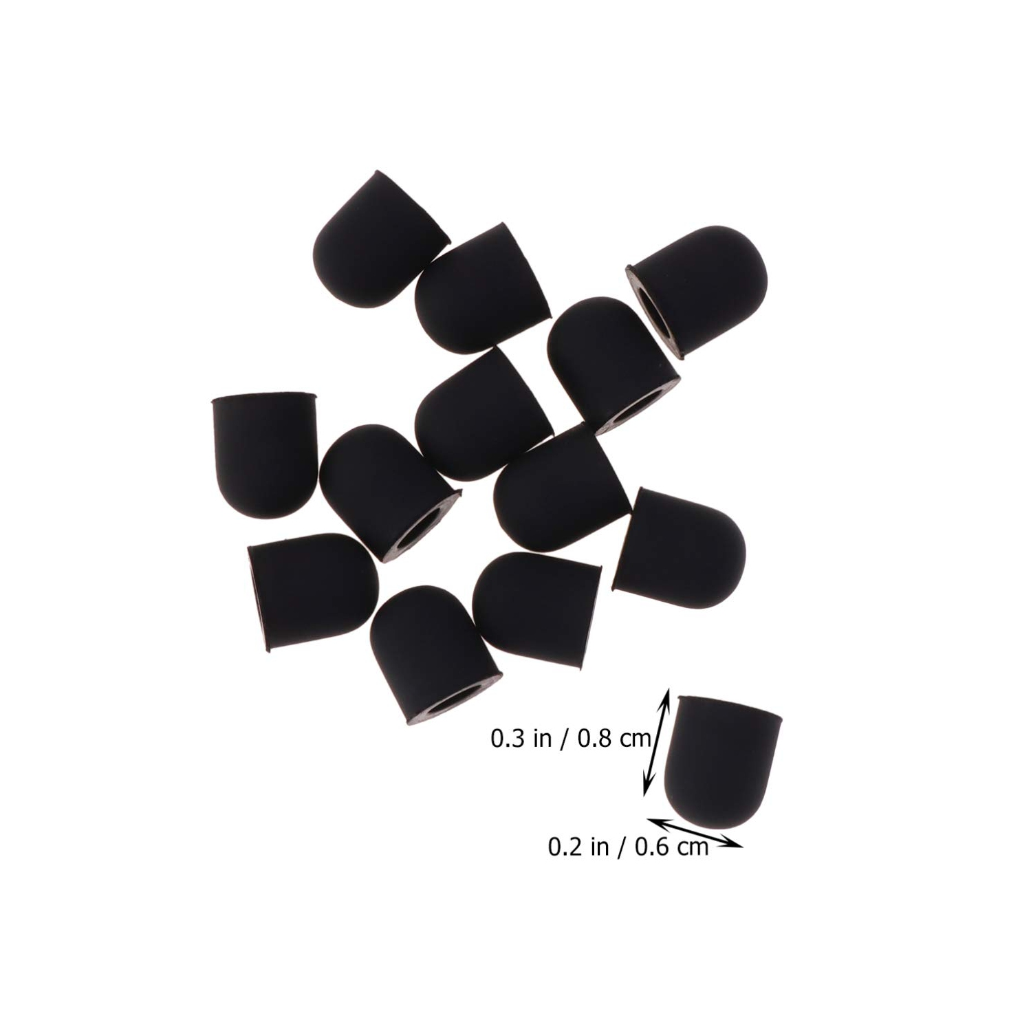 Embouts de stylet de rechange, 0,23 Étui de rechange en silicone pour stylos à écran tactile, aucun outil pour ouvre-porte tactile (30 pièces)