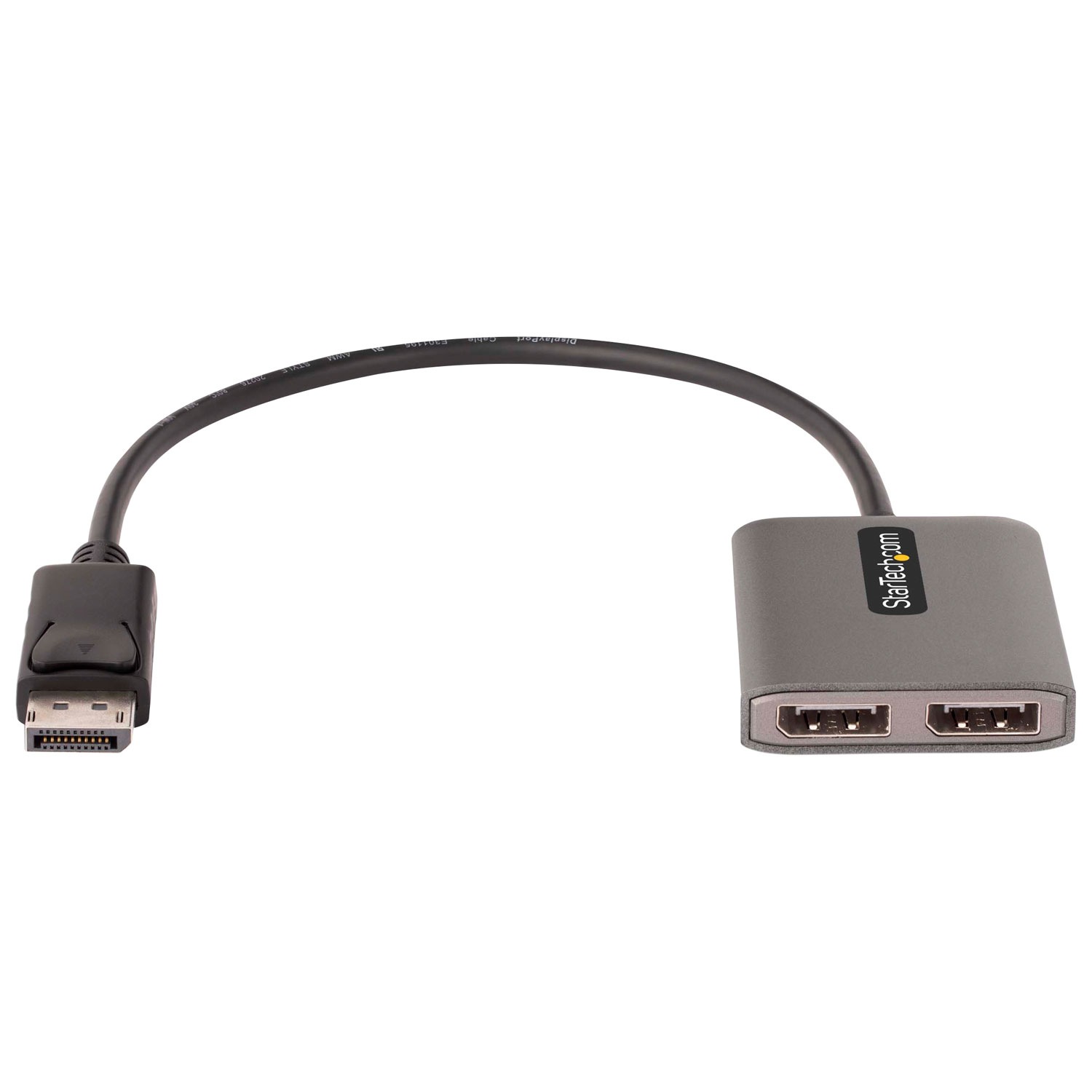 StarTech DisplayPort to Dual-Monitor DisplayPort 1.4 Splitter - Space Grey