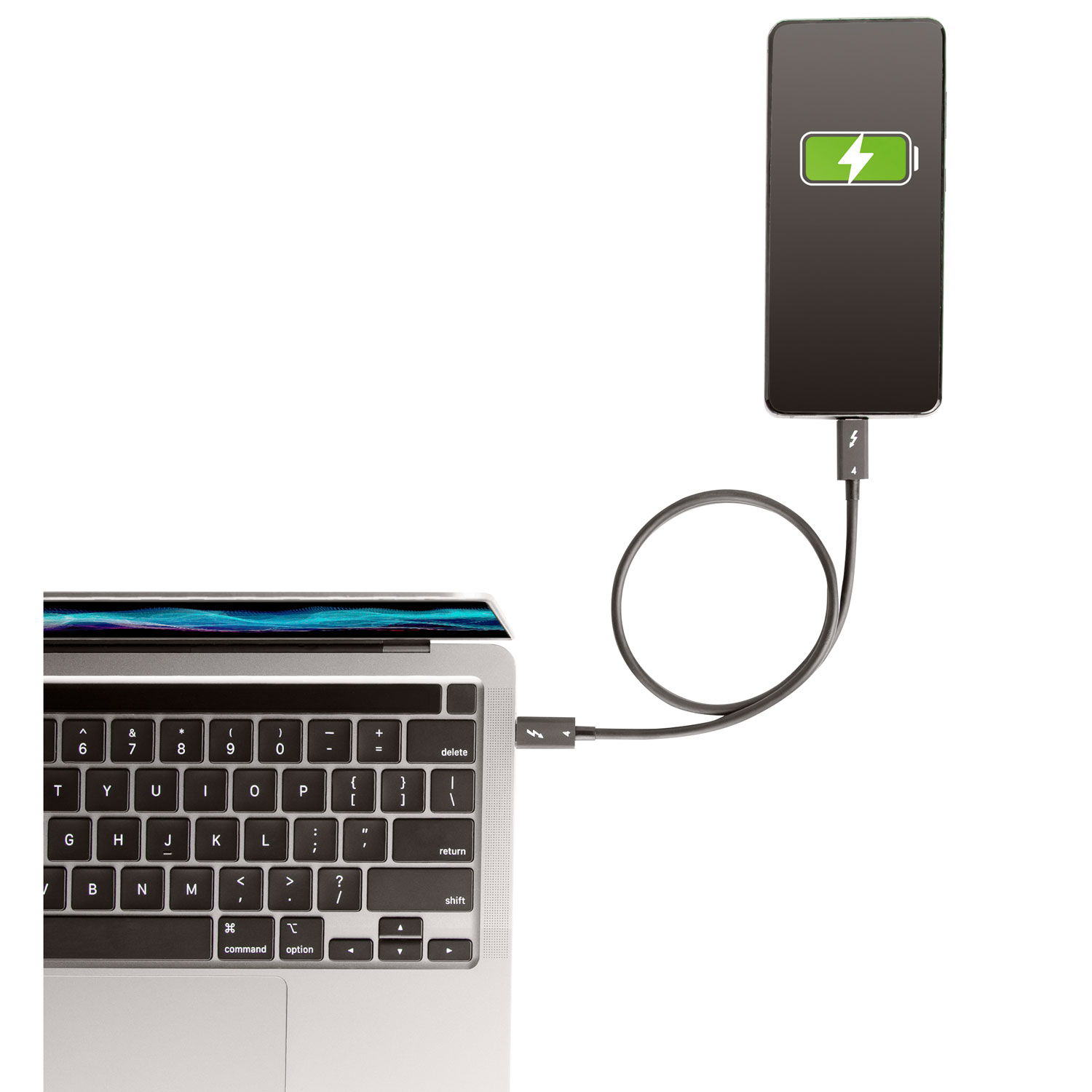 StarTech 0.5m USB-C/USB-C ThunderBolt 4.0 Cable (TBLT4MM50CM) - Black