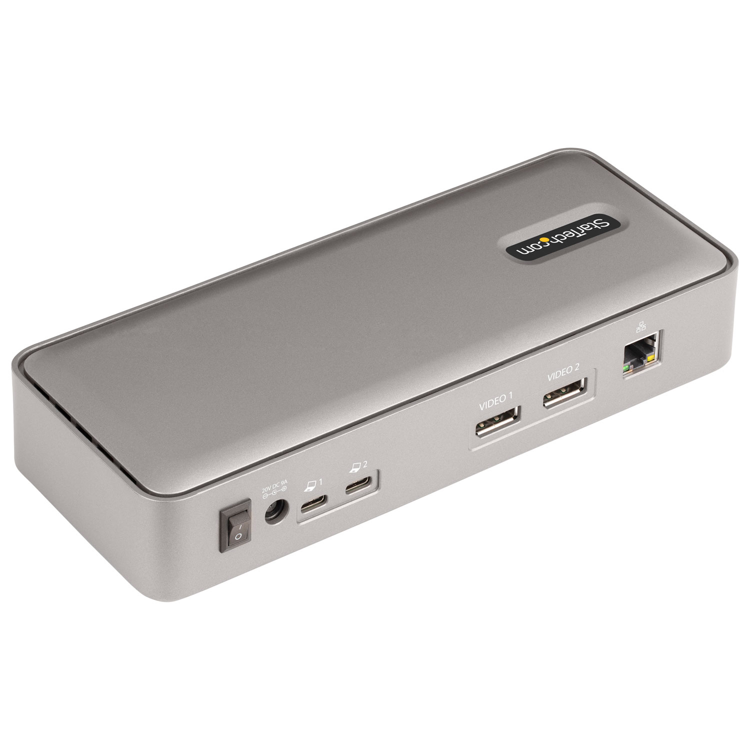 StarTech Dual-Laptop USB-C KVM Docking Station - Space Grey