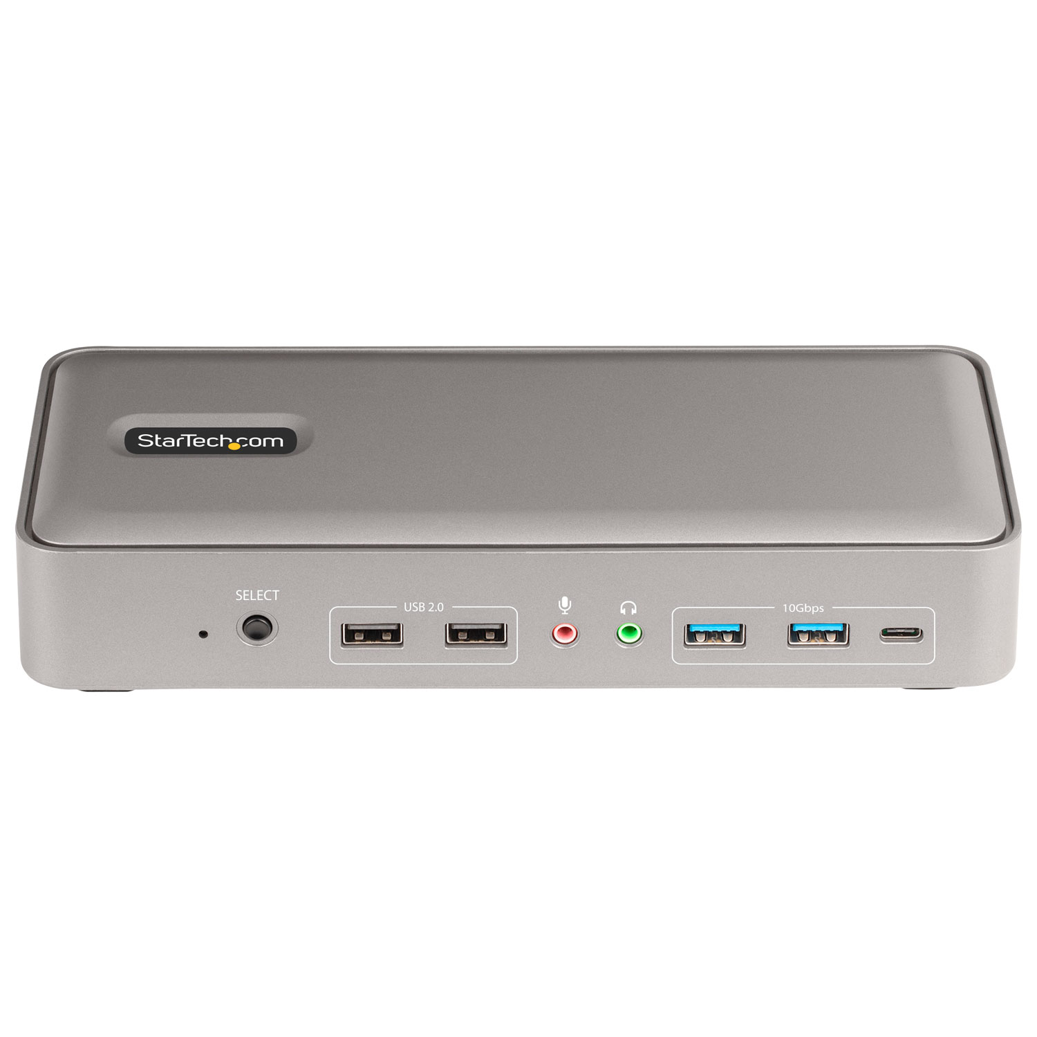StarTech Dual-Laptop USB-C KVM Docking Station - Space Grey