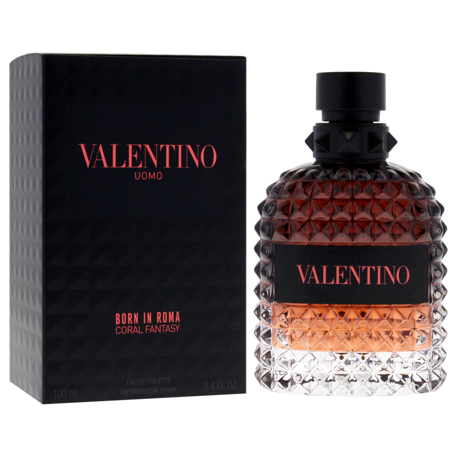 Uomo né à Roma Coral Fantasy par Valentino pour hommes - 3,4&nbsp;oz EDT Spray