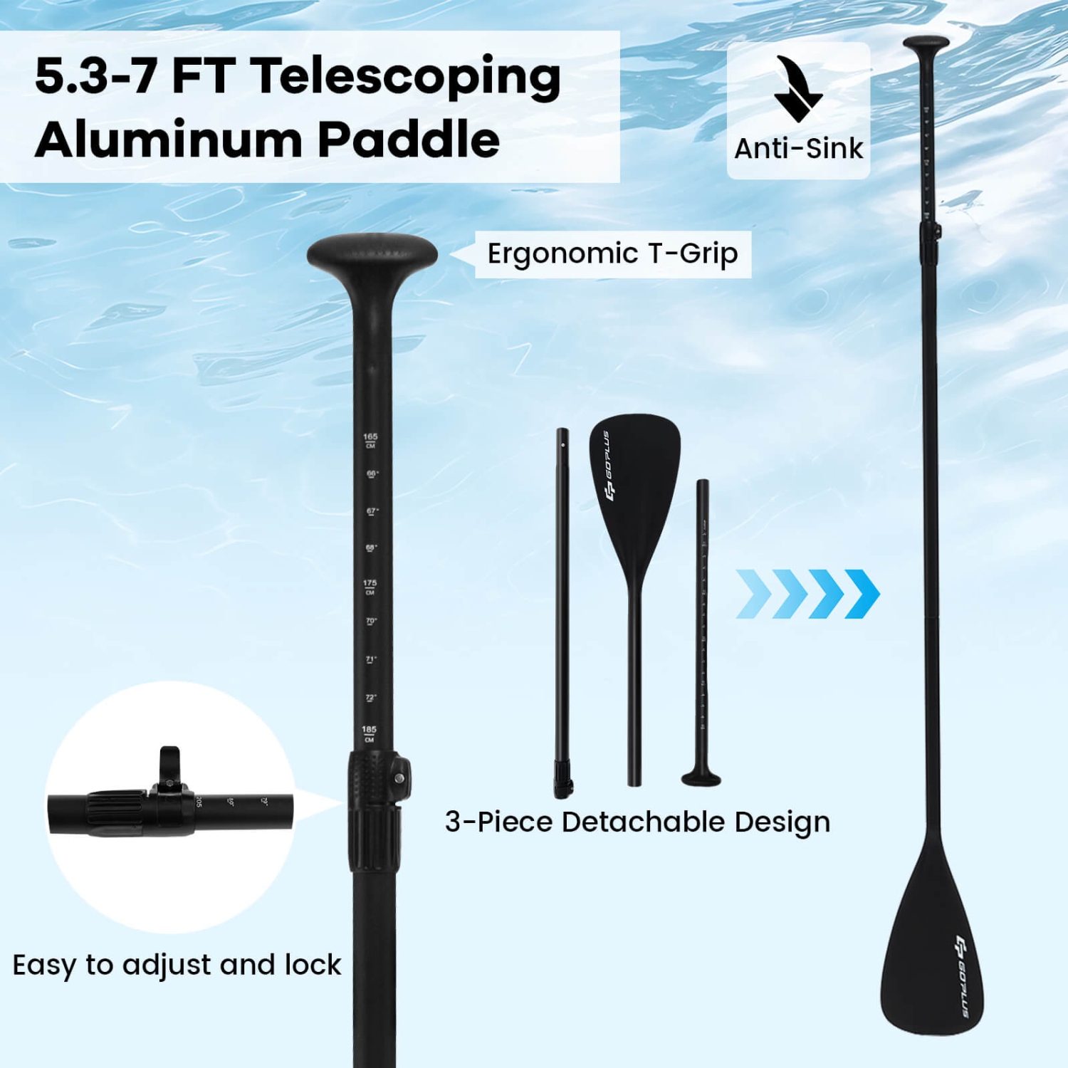 Goplus Small Inflatable SUP Board, Portable Paddle Board with 5D rings Stand Up Paddle Board for Youth & Adult