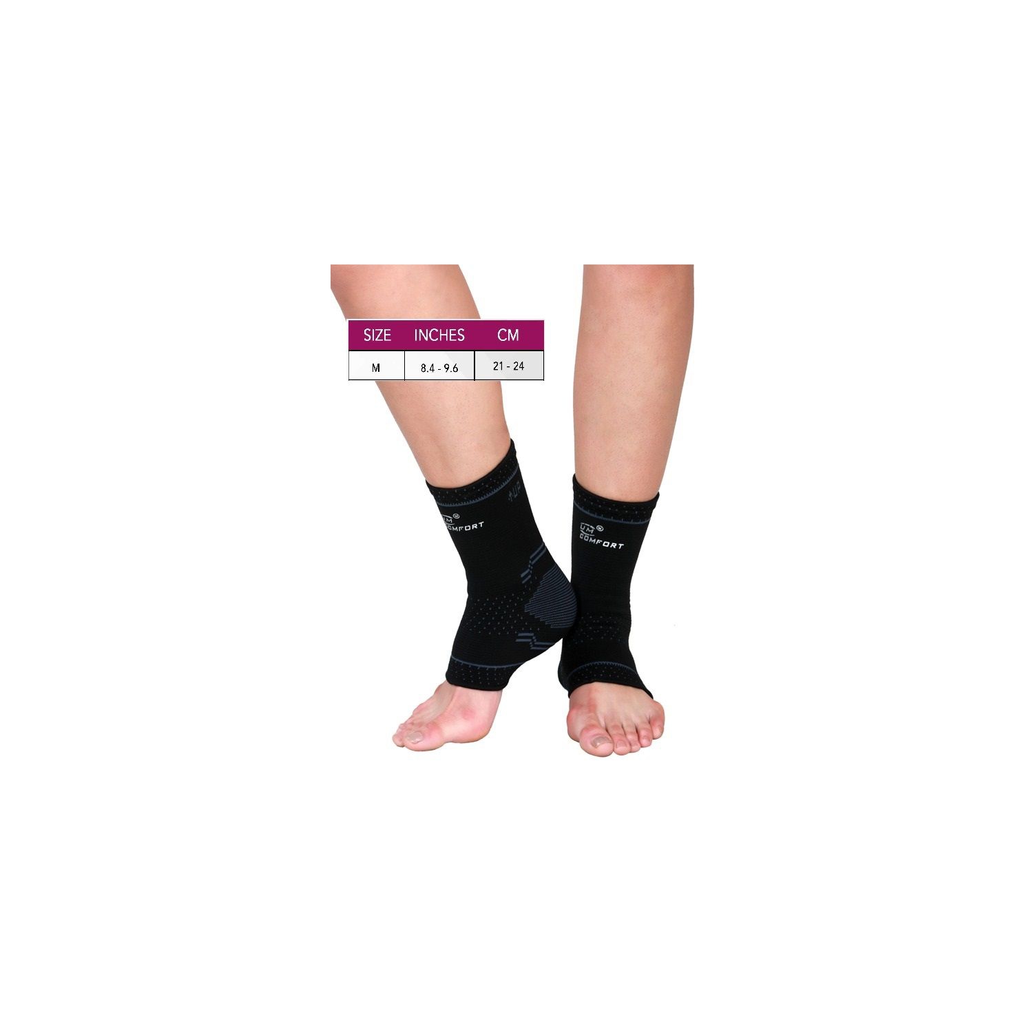 Ankle Brace Support Sport Prevent Ankle Sprains Bandage Adjustment Ankle Sleeve-M