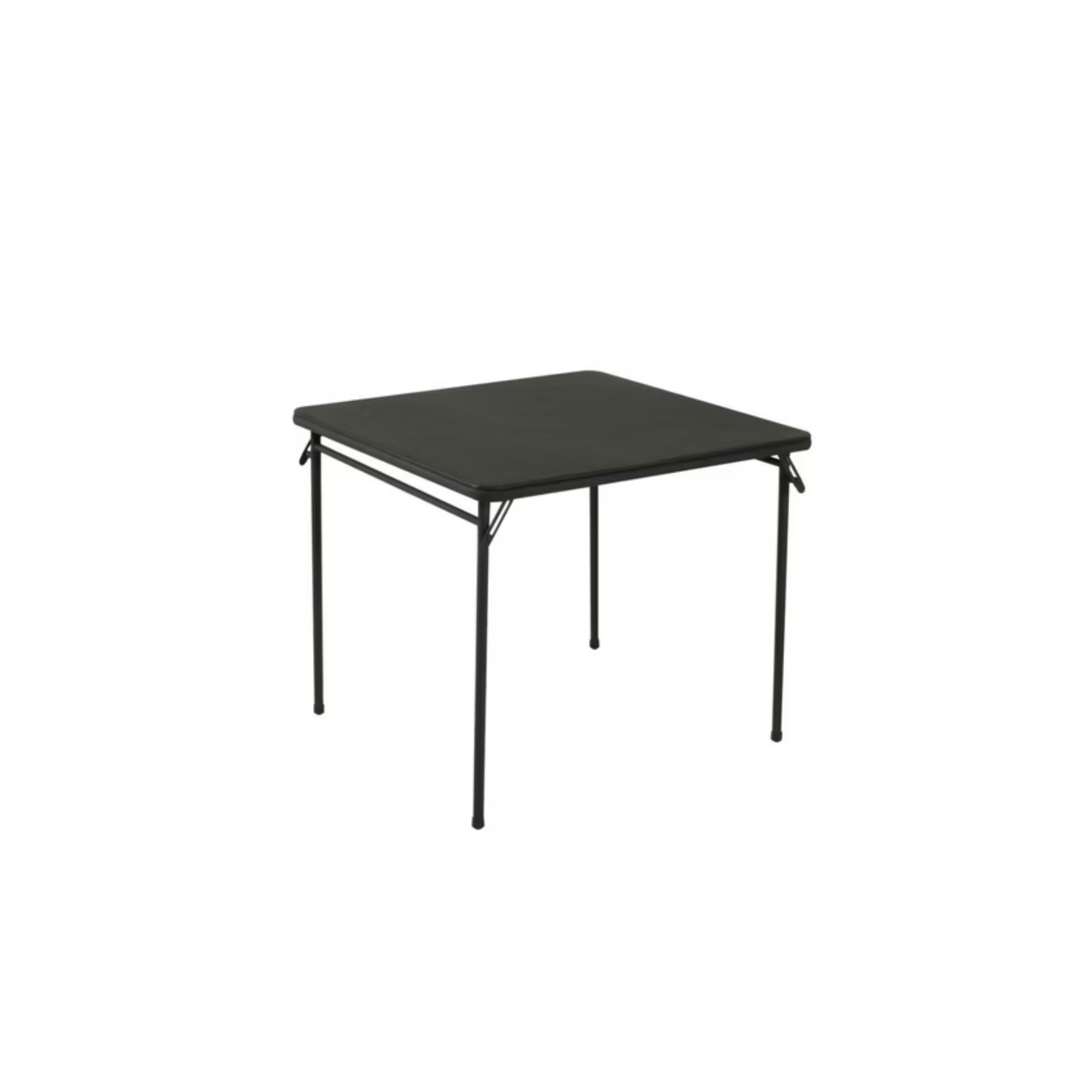 Table pliante carrée en vinyle de Cosco, noir