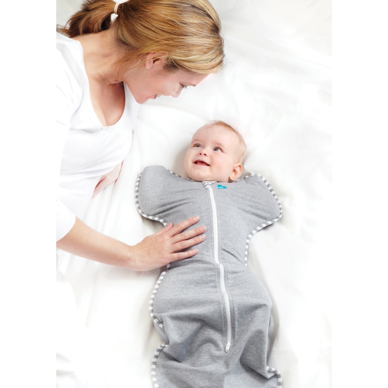 Couverture à emmailloter Original 1,0 tog Swaddle UP de Love To Dream - Gris