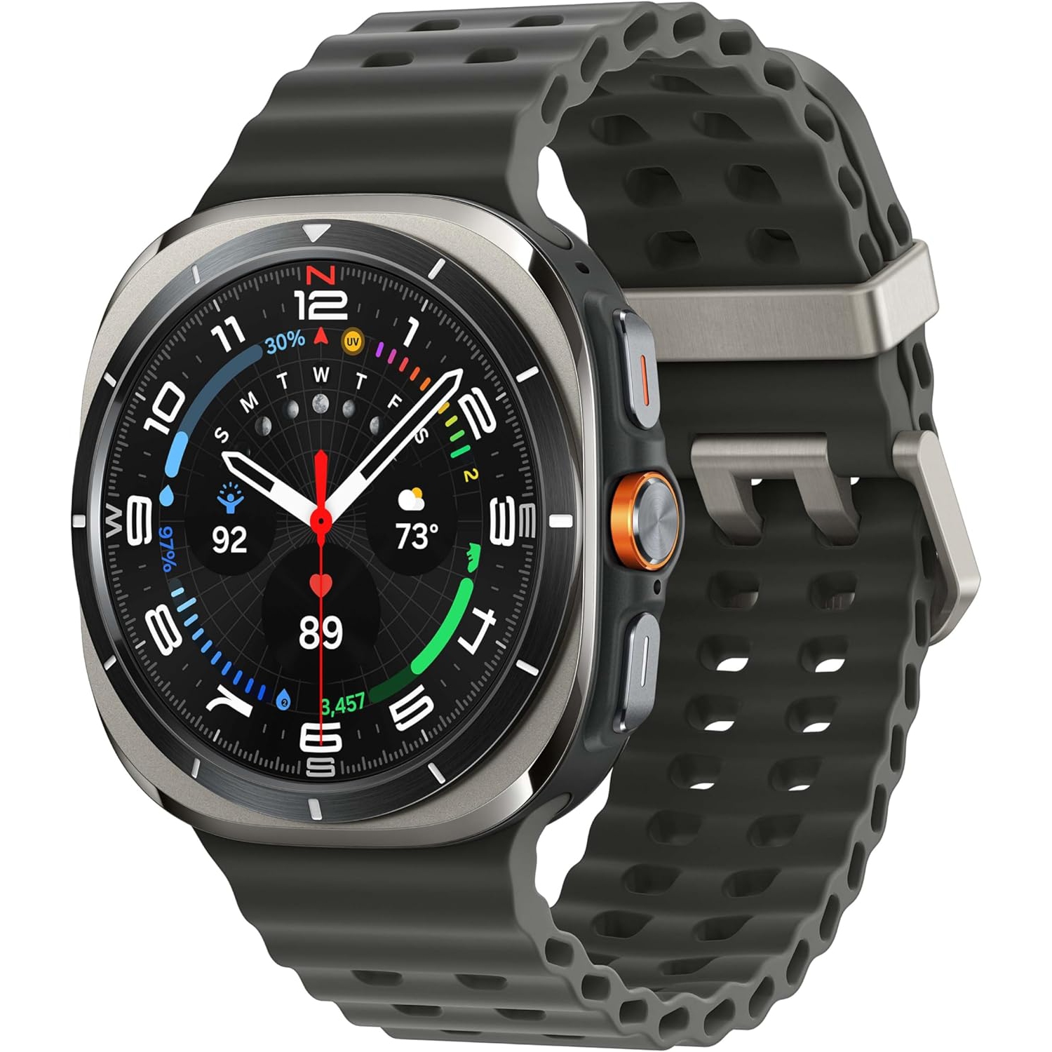 SAMSUNG Galaxy Watch Ultra 47mm LTE - AI Smartwatch w/Heart Rate Tracking, Sleep Monitor, Fitness Tracker, GPS - Titanium Silver - Brand New