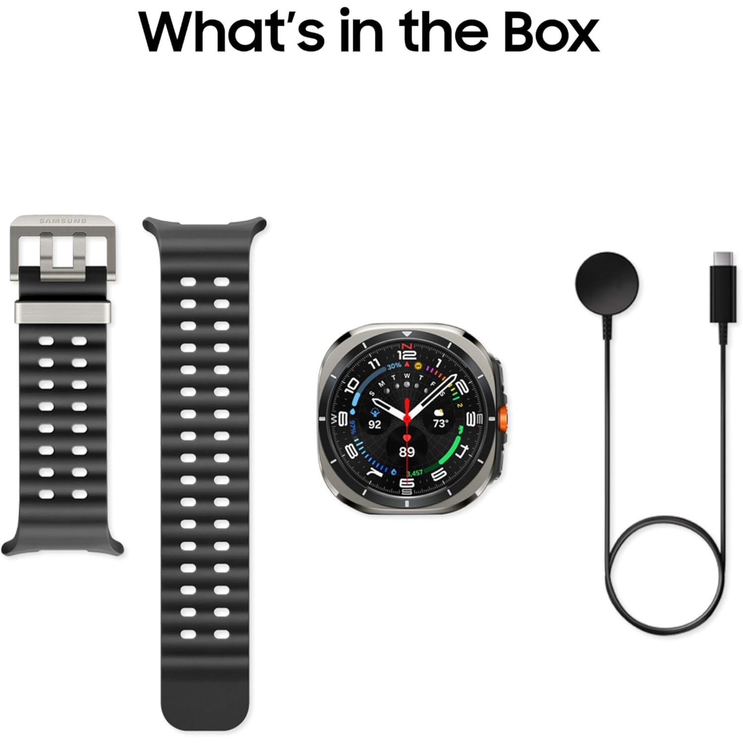 SAMSUNG Galaxy Watch Ultra 47mm LTE - AI Smartwatch w/Heart Rate Tracking, Sleep Monitor, Fitness Tracker, GPS - Titanium Silver - Brand New