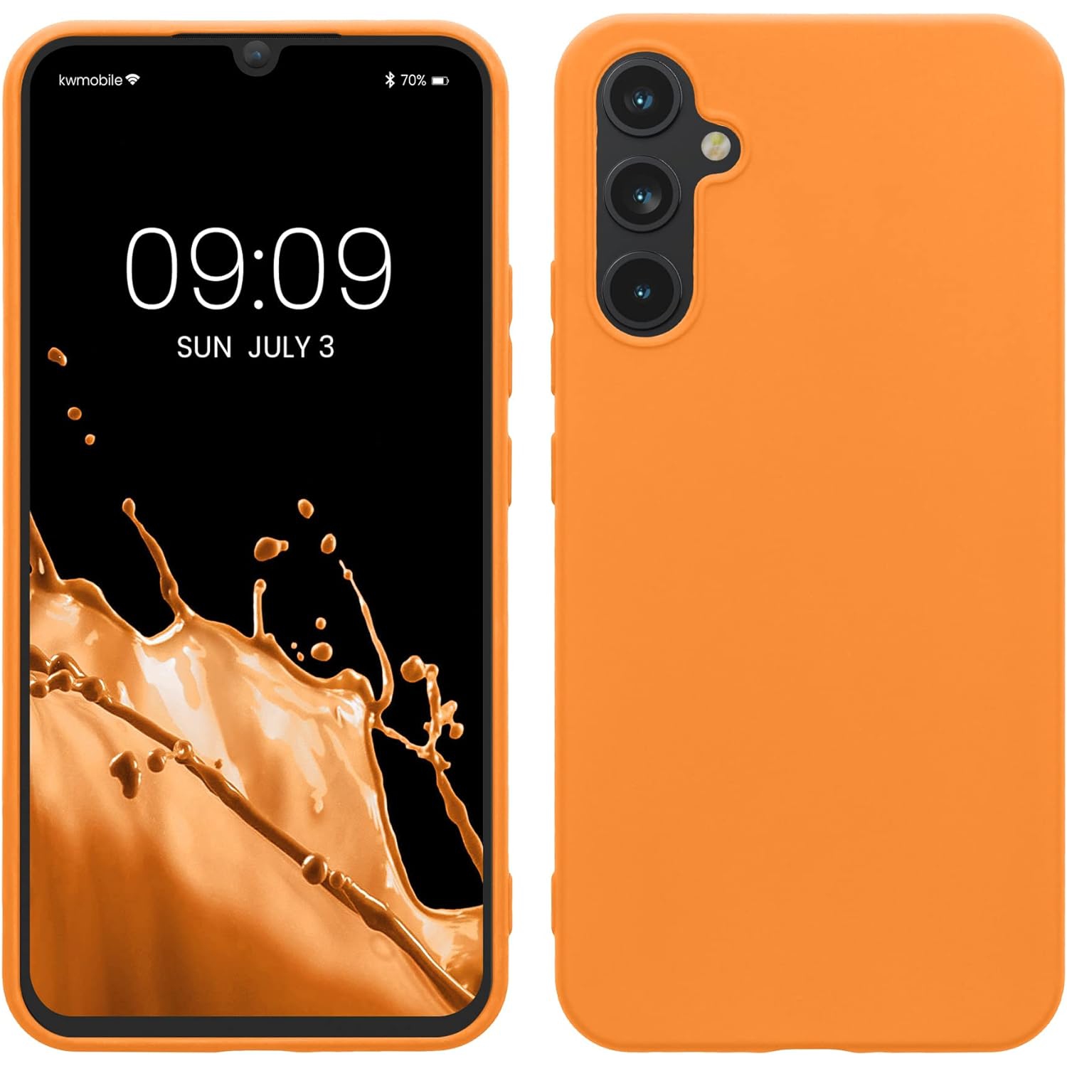 Samsung Galaxy A34 5G Case – [Soft Slim Protective, TPU Silicone Cover - Fruity Orange]