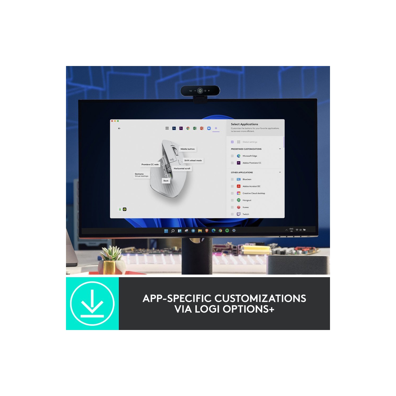 Boîte ouverte - Souris laser sans fil MX Master 3S 910-006558 de Logitech - Gris pâle