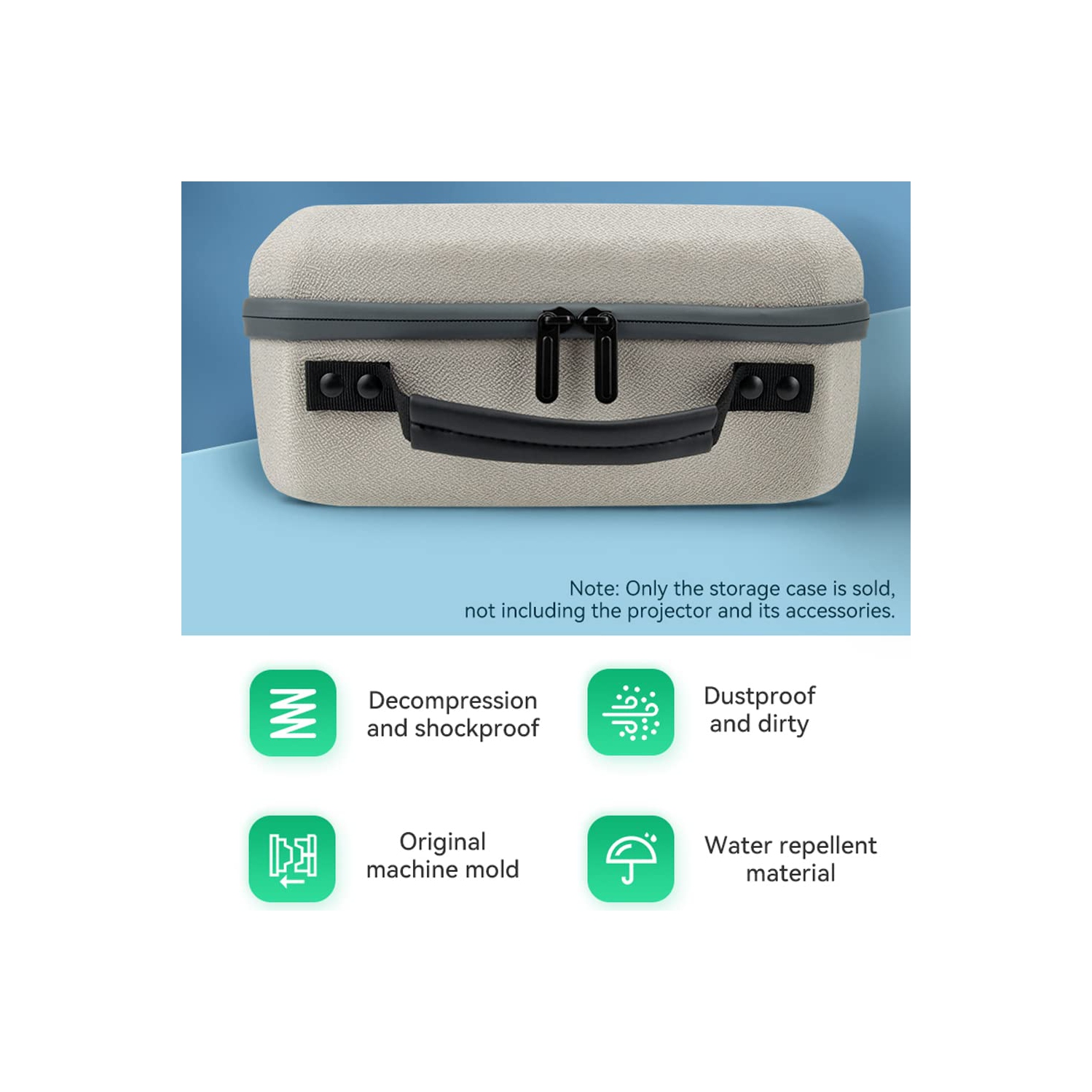 Étui rigide pour projecteur The Freestyle de Samsung, étui de transport compatible avec le projecteur portatif intelligent de Samsung