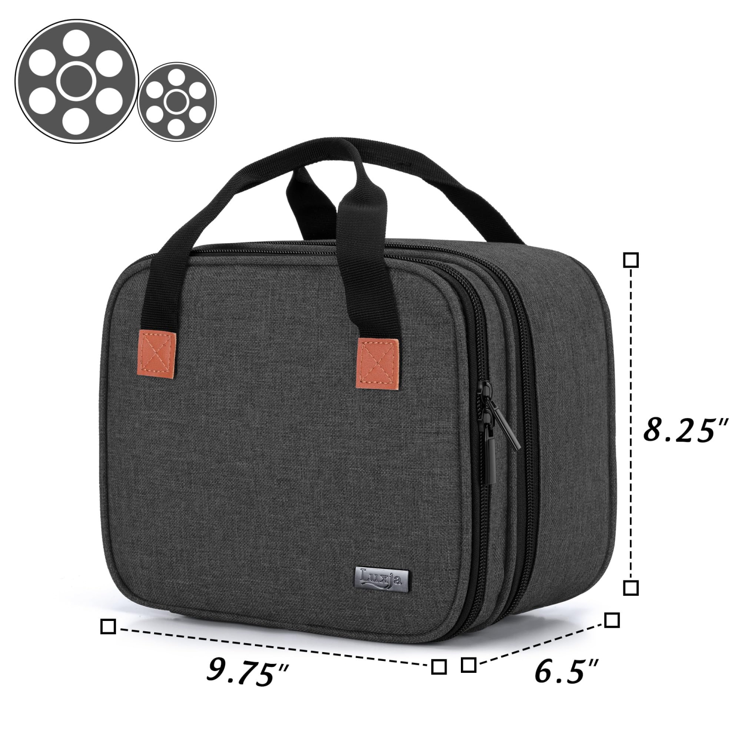Carrying Bag for Mini Projector, Portable Case for Projector and Accessories, Storage bag Compatible with Abox T22, Black