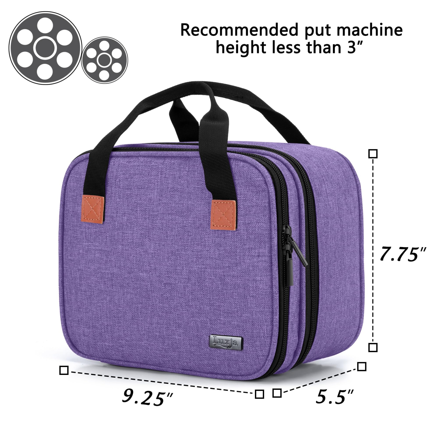 Sac de transport pour mini projecteur, étui portatif pour projecteur et accessoires, sac de rangement compatible avec Abox T22, violet