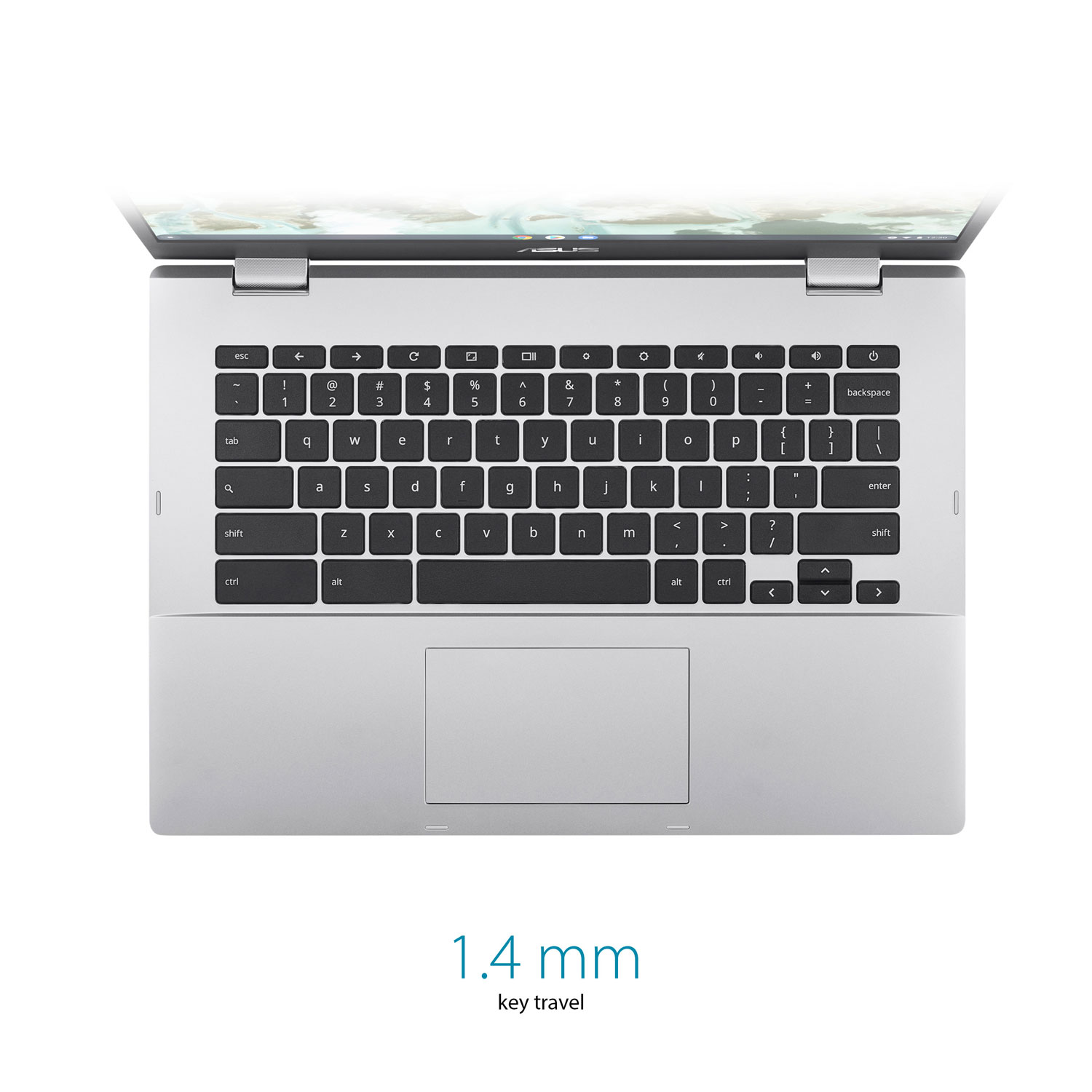 ASUS CX 1400 14" Chromebook - Transparent Silver