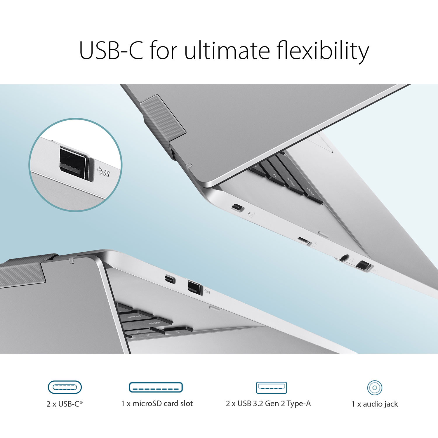 ASUS CX 1500 15.6" Chromebook - Transparent Silver