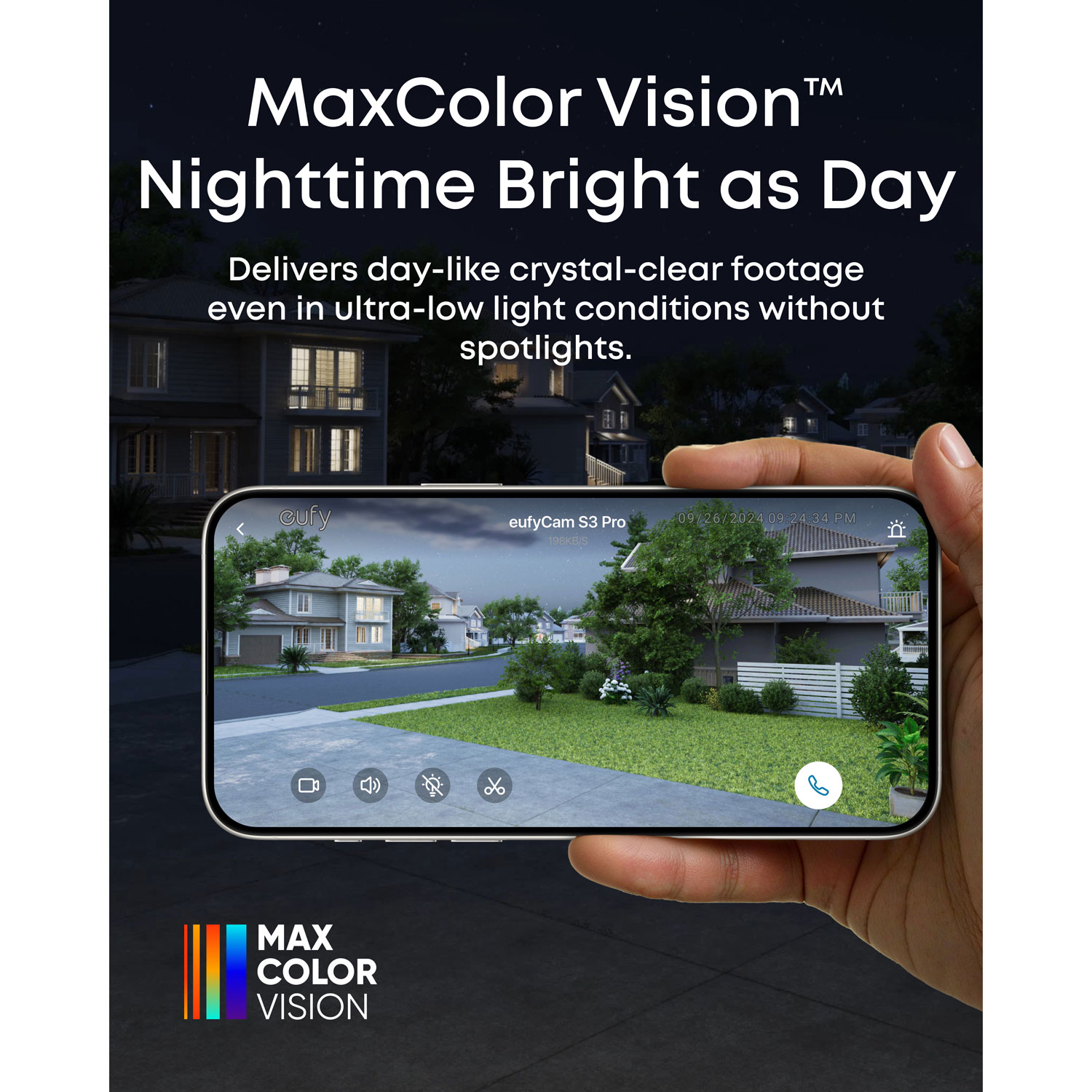 eufy eufyCam S3 Pro Wire-Free 4K Ultra HD Outdoor Security Camera with Solar Panel - 2 Pack