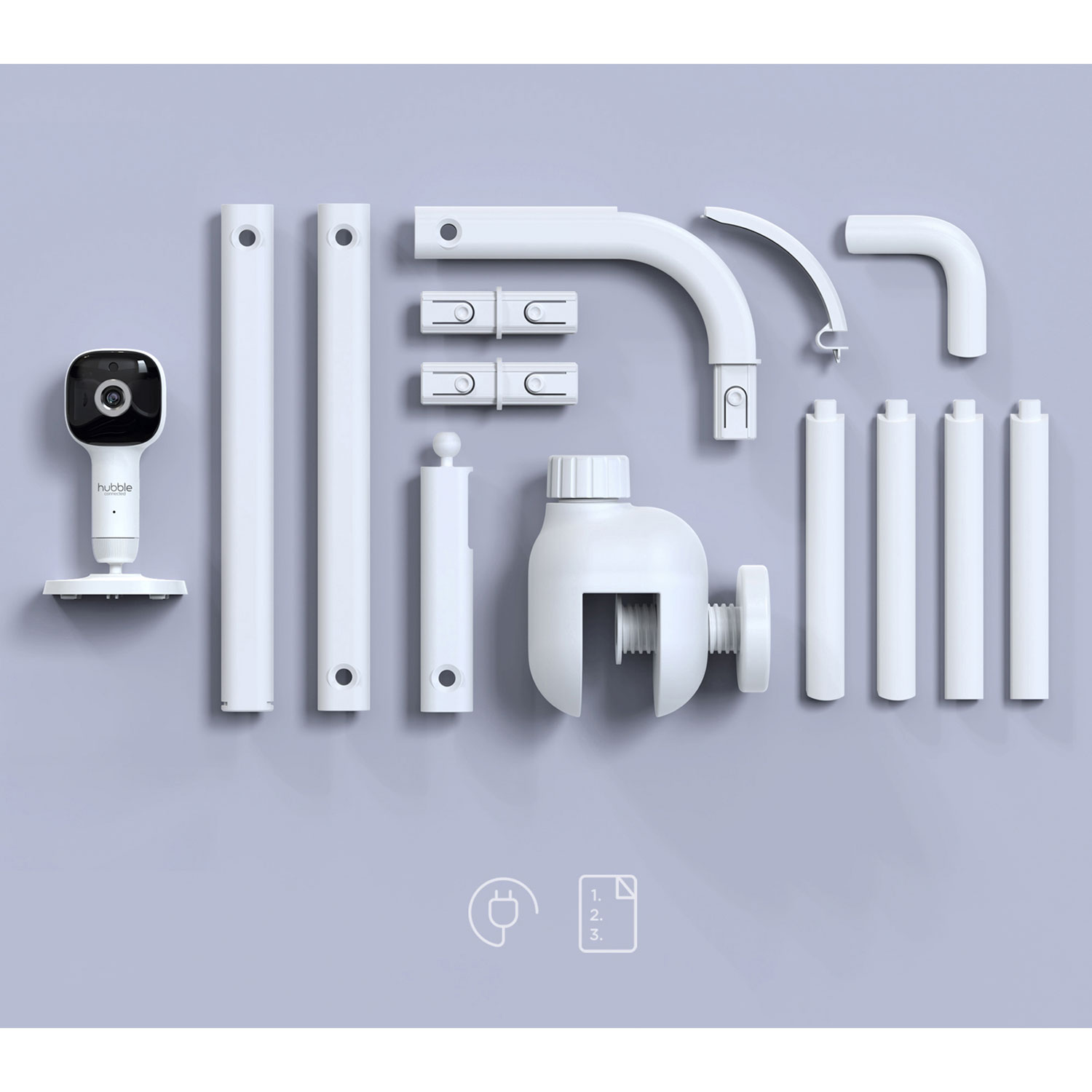 Hubble Connected SkyVision AI Smart Baby Monitor w/ Sleep Tracking, Night Vision & Pan/Tilt
