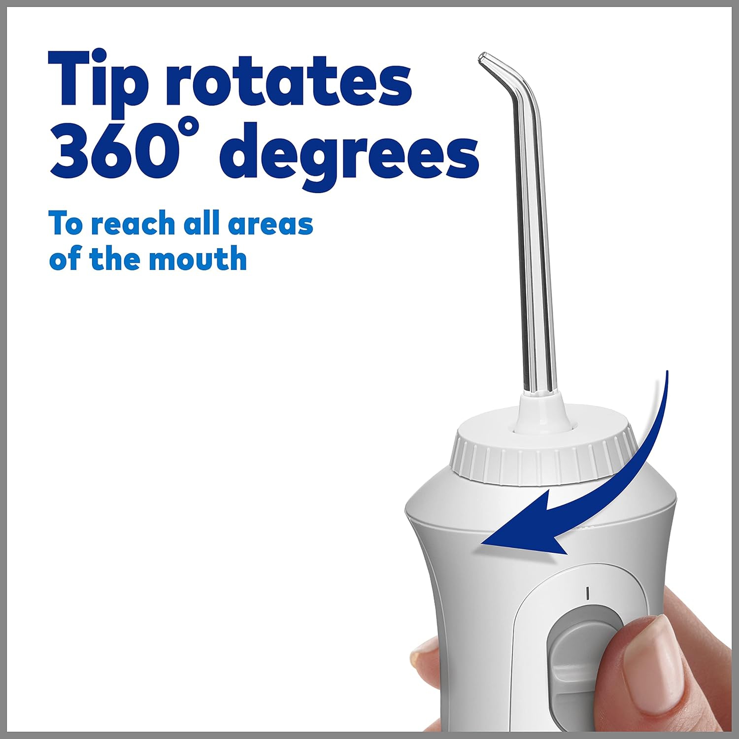 Waterpik Waterflosser sans fil Pearl avec 4 conseils pour nettoyer les dents, les gencives, les renforts, les soins dentaires