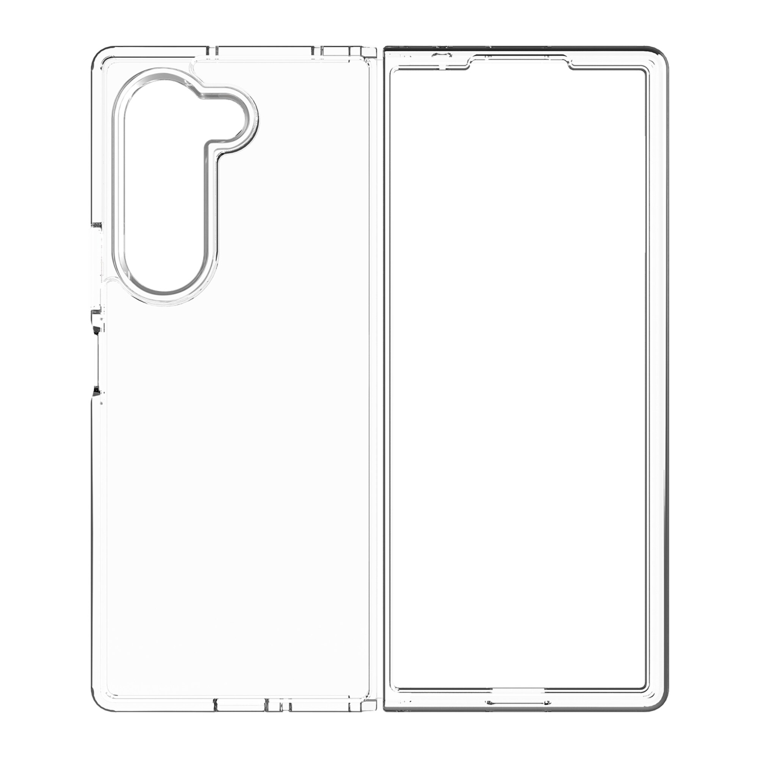 AXS – Étui ULTRA TRANSPARENT testé contre les chutes pour le Galaxy Z Fold 6 de Samsung