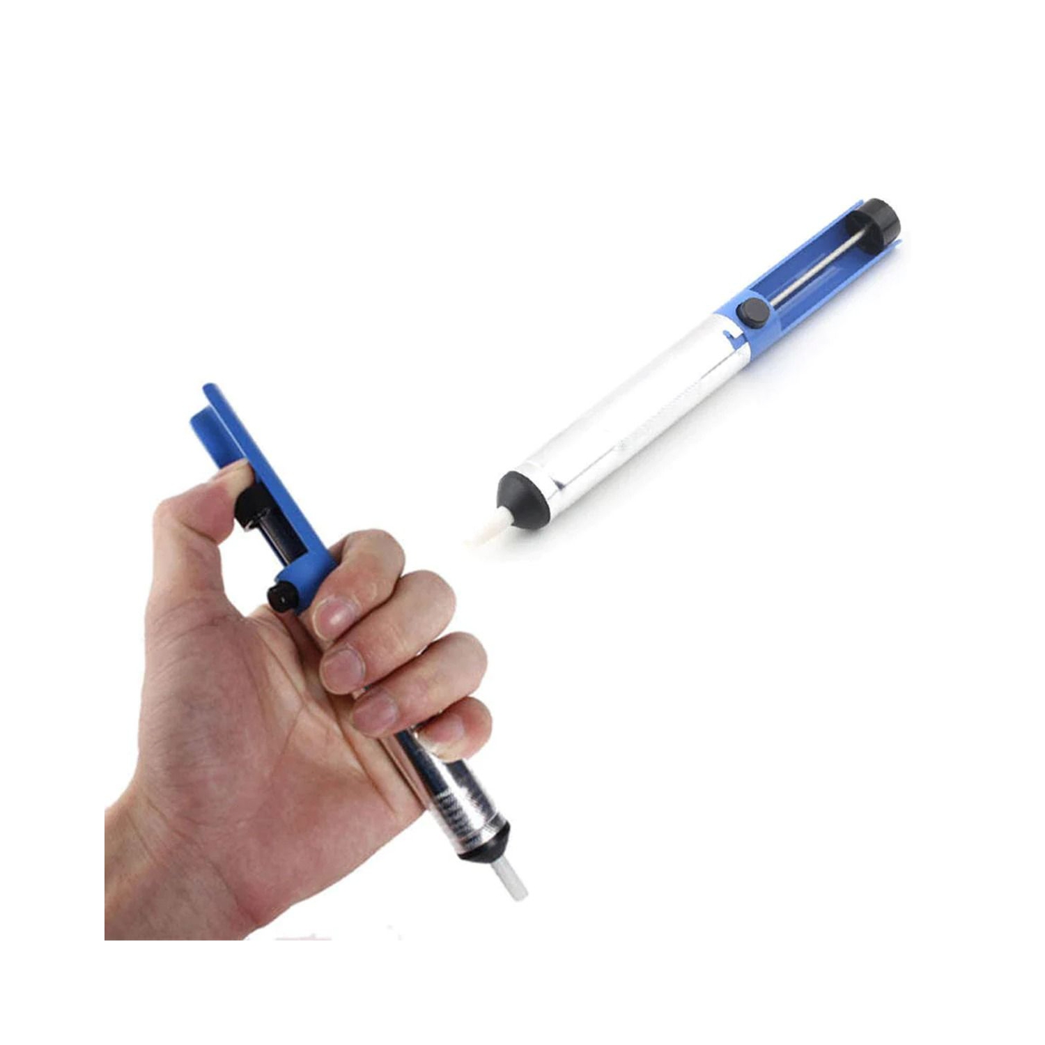 Desoldering Pump,Electric Soldering Iron Auxiliary Tool Manual Desoldering Suction Pump,Vacuum Pump Solder Removal Too