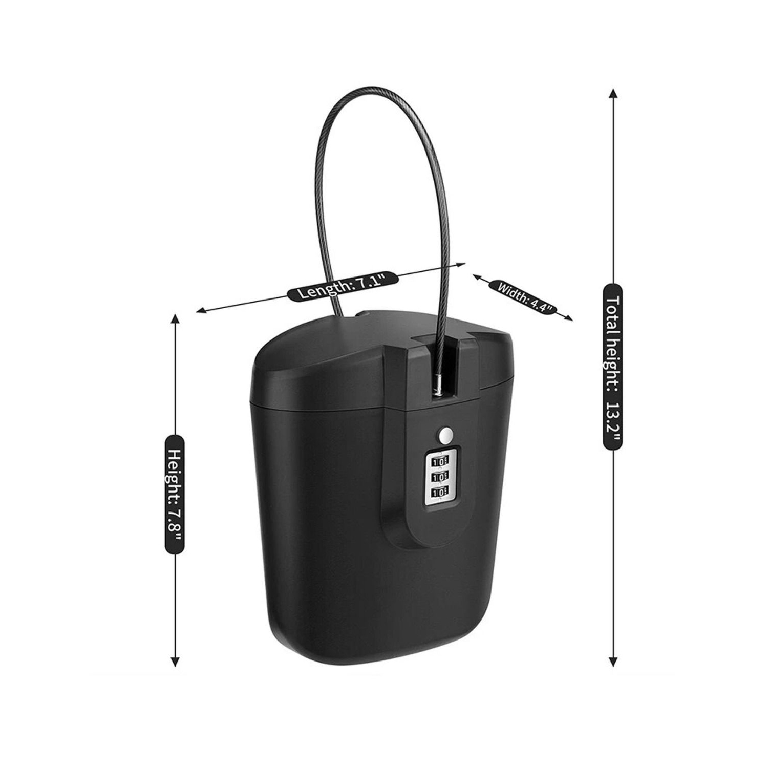 Enhanced Portable Beach Bucket Password Box Storage For Outdoor