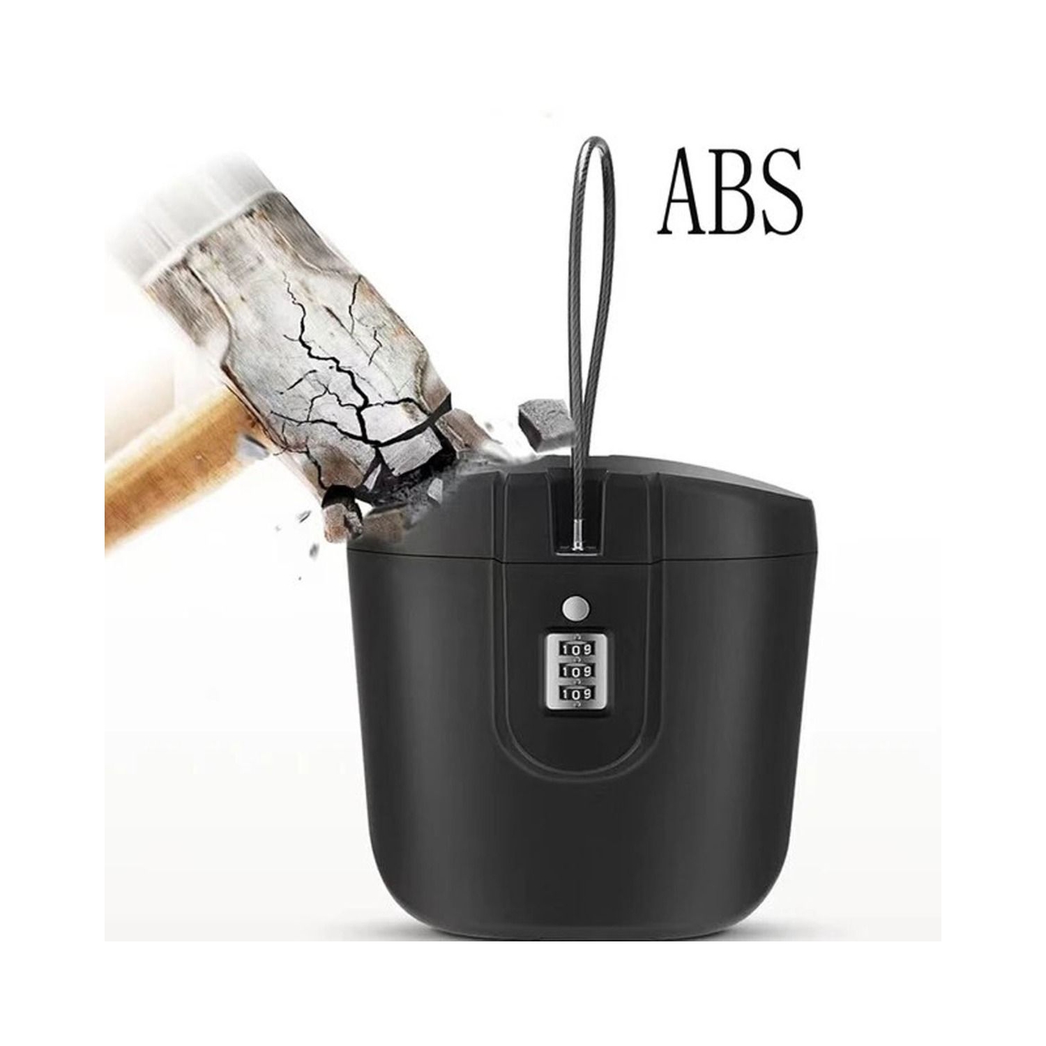 Enhanced Portable Beach Bucket Password Box Storage For Outdoor