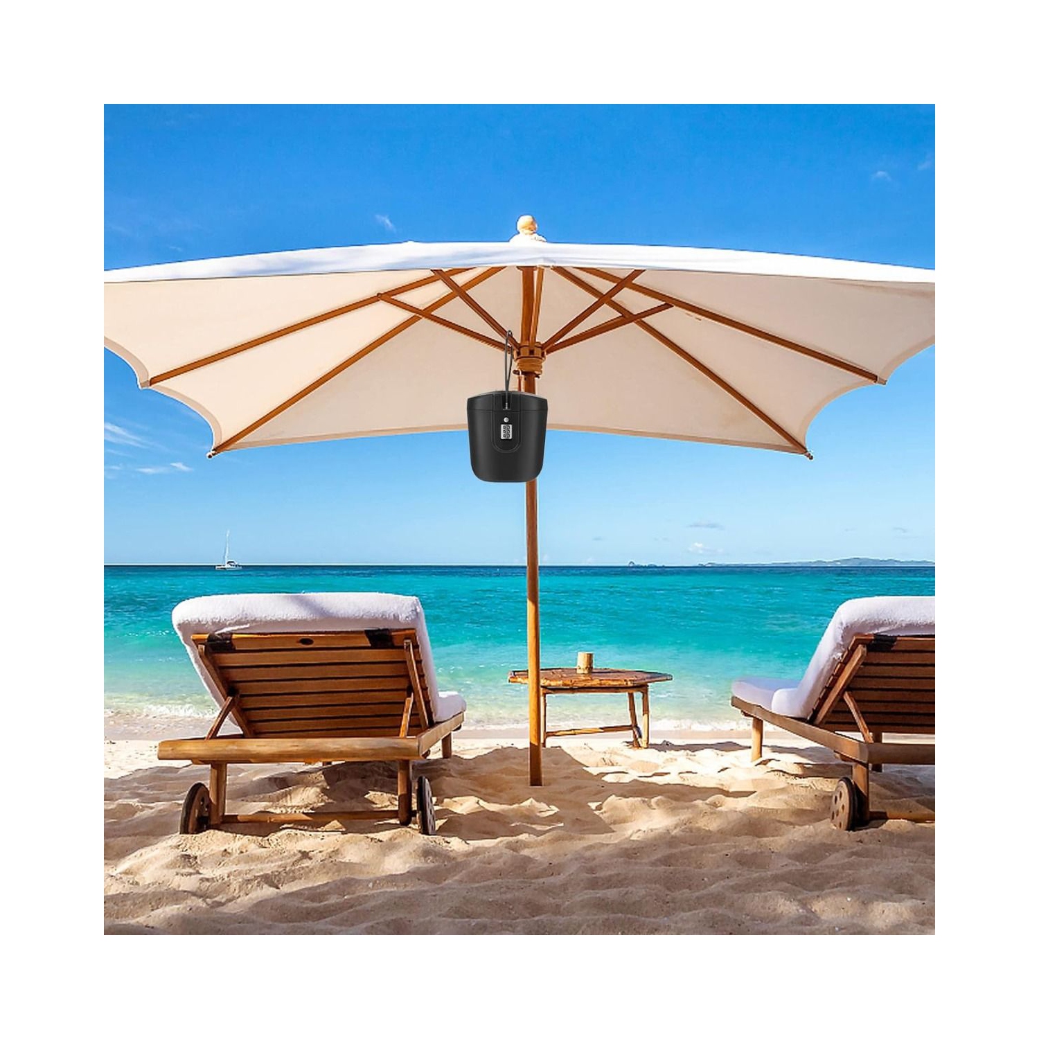 Enhanced Portable Beach Bucket Password Box Storage For Outdoor