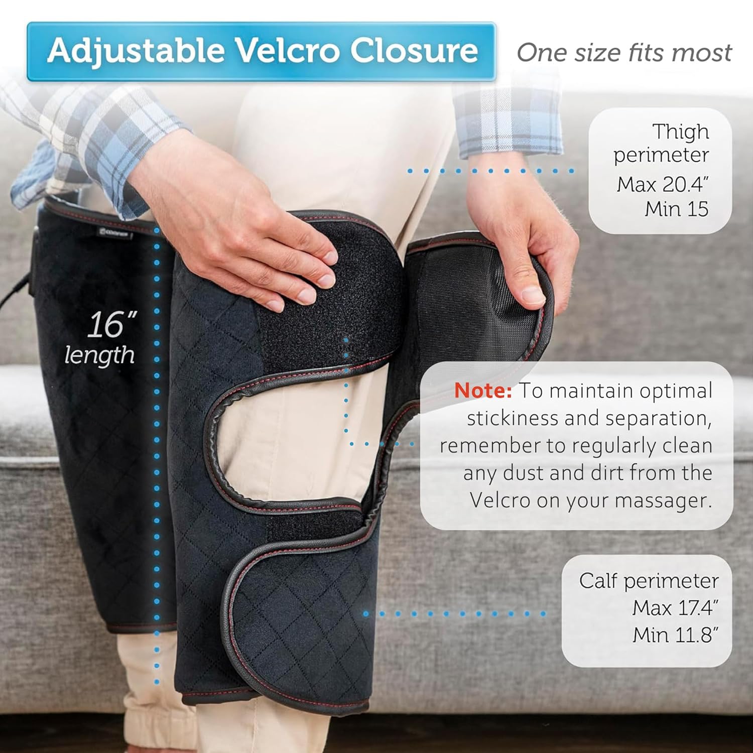 COMFIER Heated Knee Brace Wrap with Massage,Vibration Knee Massager with Heating Pad for Knee, Leg Massager, FSA or HSA eligible, Black