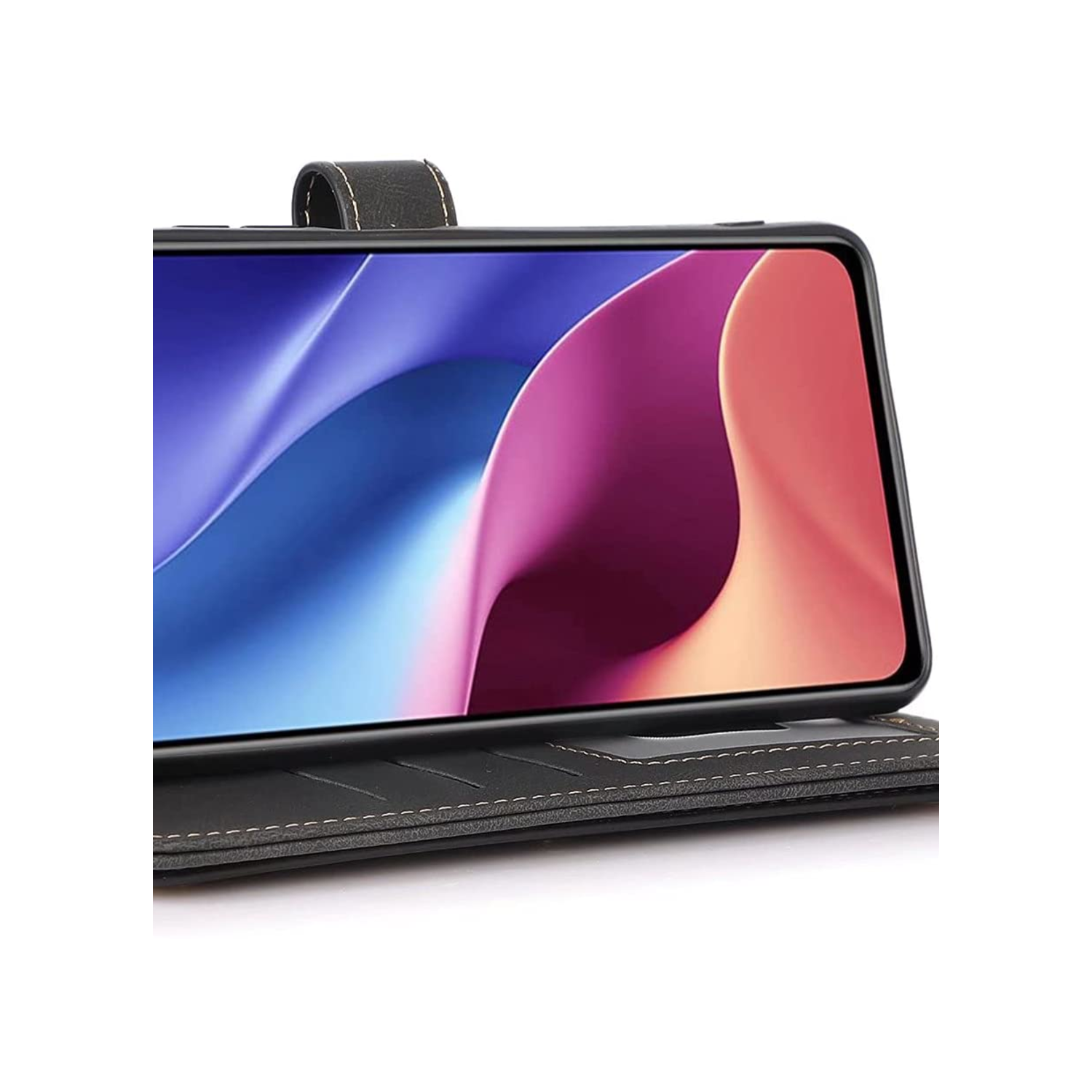 Étui-portefeuille en cuir magnétique étui-portefeuille rabat en cuir antichoc avec 9 fentes pour cartes de crédit pour iPhone 14 PRO - EXPÉDITION