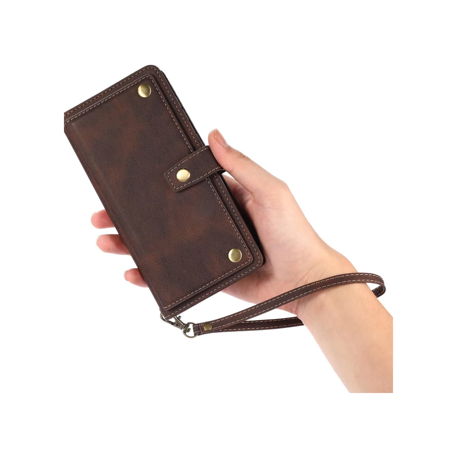 Leather Wallet Magnetic Case Shockproof Leather Flip Wallet Cover with 9 Card Slots Credit Card Holder for iPhone 14 PRO MAX