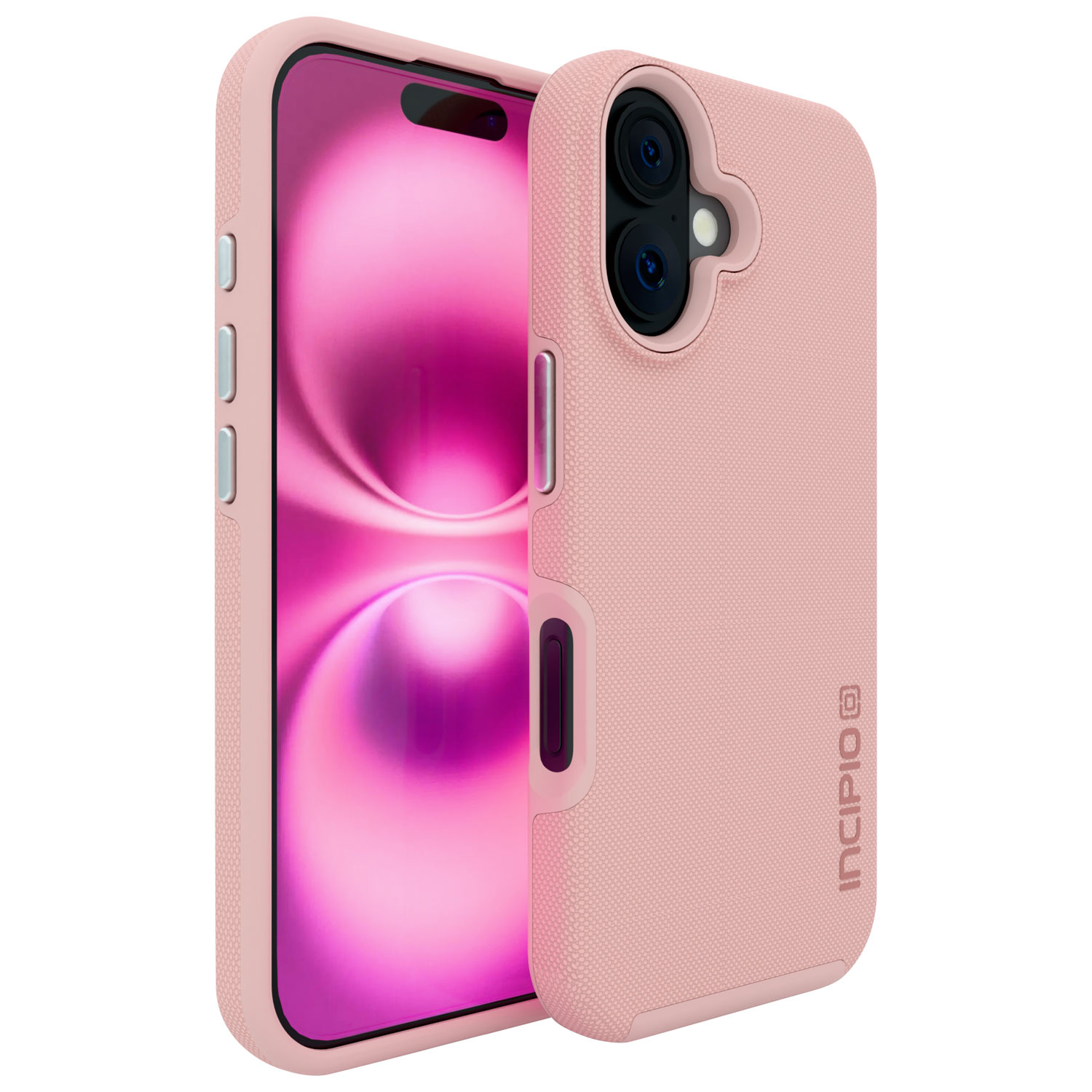 Incipio Dual Pro Fitted Hard Shell Case with MagSafe for iPhone 16 - Blush Pink
