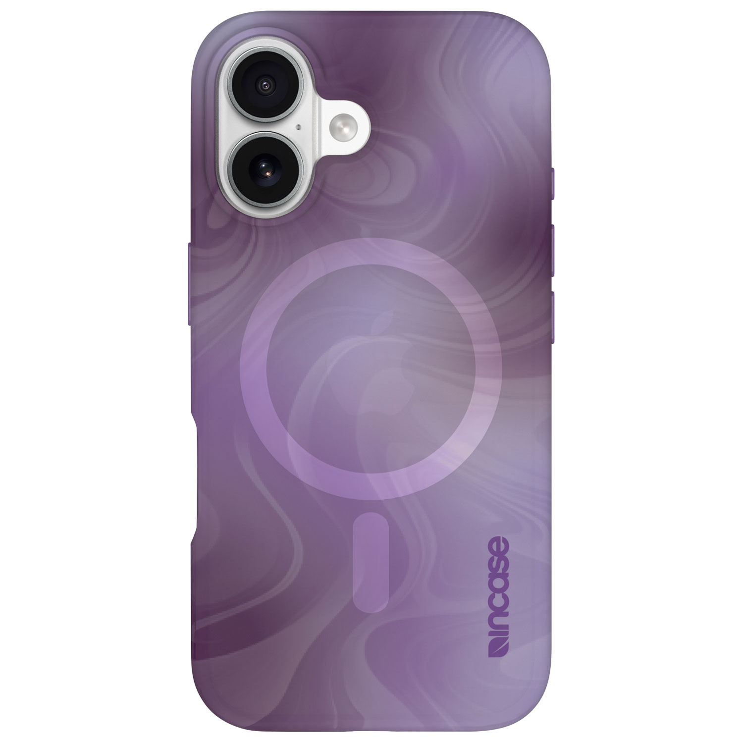 Incase Halo Fitted Hard Shell Case with MagSafe for iPhone 16 - Oil Slick Lilac