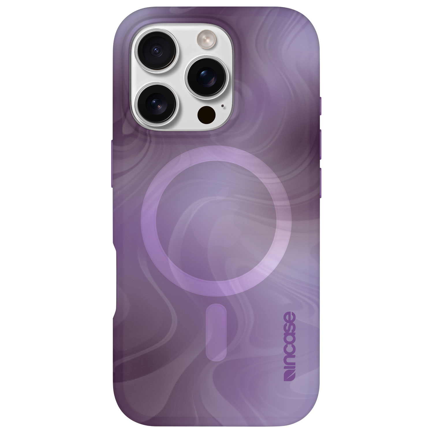 Incase Halo Fitted Hard Shell Case with MagSafe for iPhone 16 Pro - Oil Slick Lilac