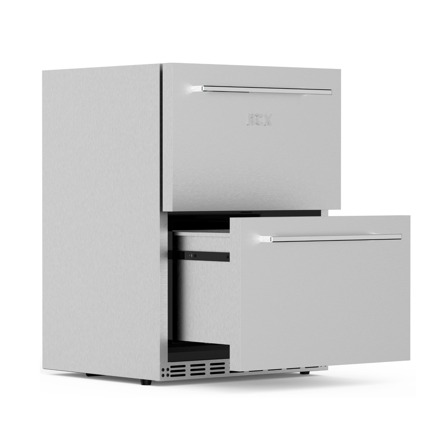 HCK 73 Cans 5.12 Cu. Ft. Dual Drawer Outdoor Stainless Steel Fridge Suitable For Residential And Commercial Use