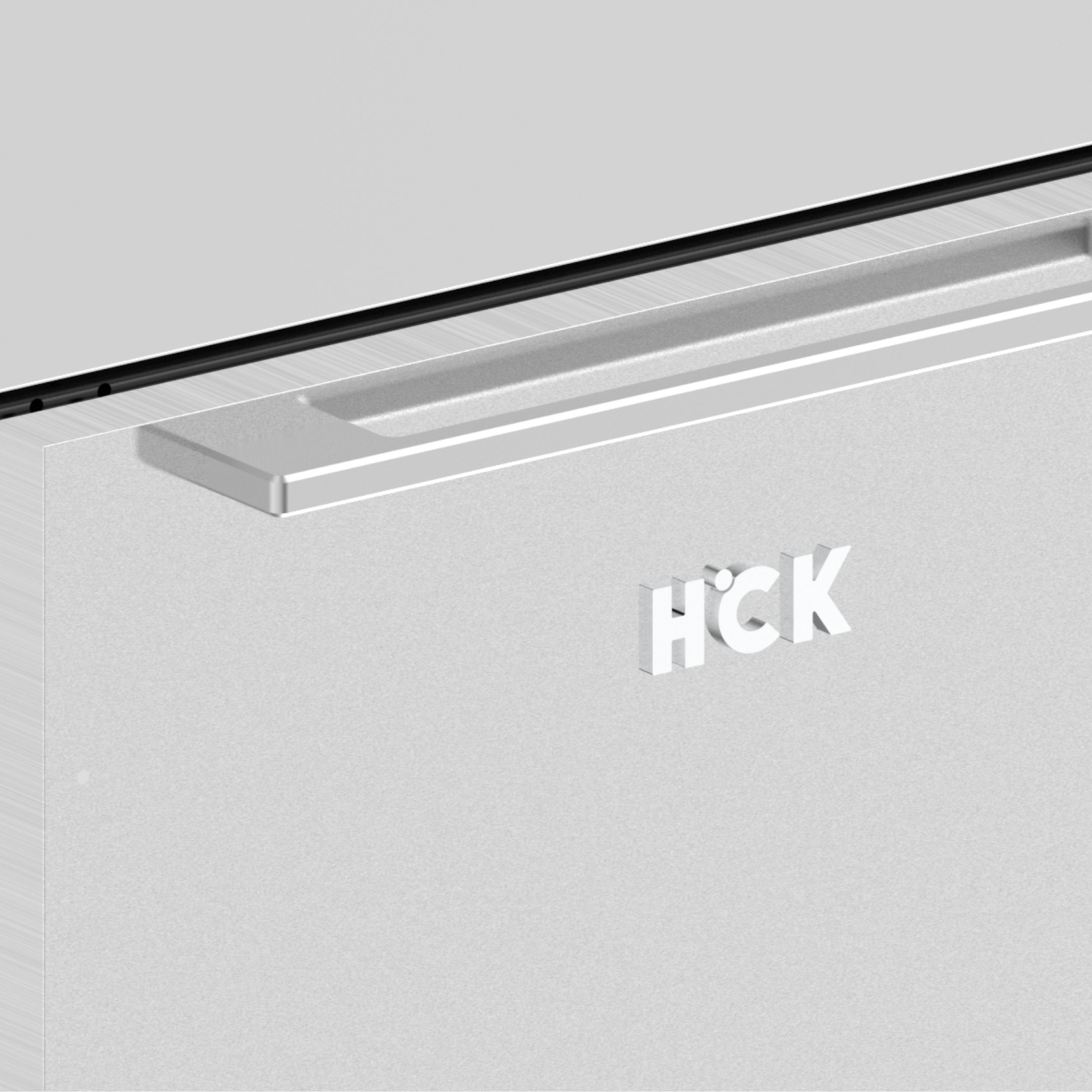 HCK 73 canettes 5,12 pi3 avec Réfrigérateur extérieur avec porte réversible en acier inoxydable et tablettes amovibles convenant à une utilisation