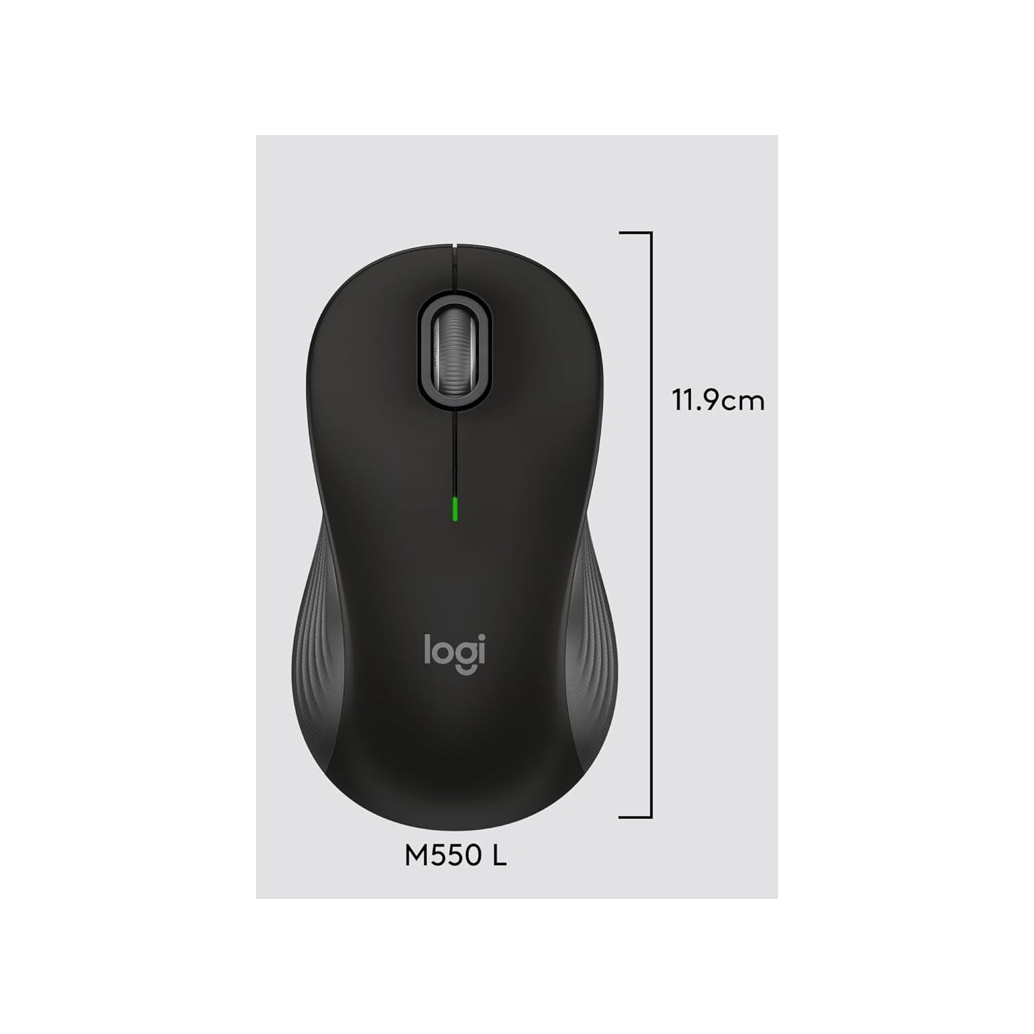 Refurbished Logitech Signature M550 L Full Size Wireless Mouse - for Large Sized Hands, 2-Year Battery, Silent Clicks, Bluetooth, Multi-Device