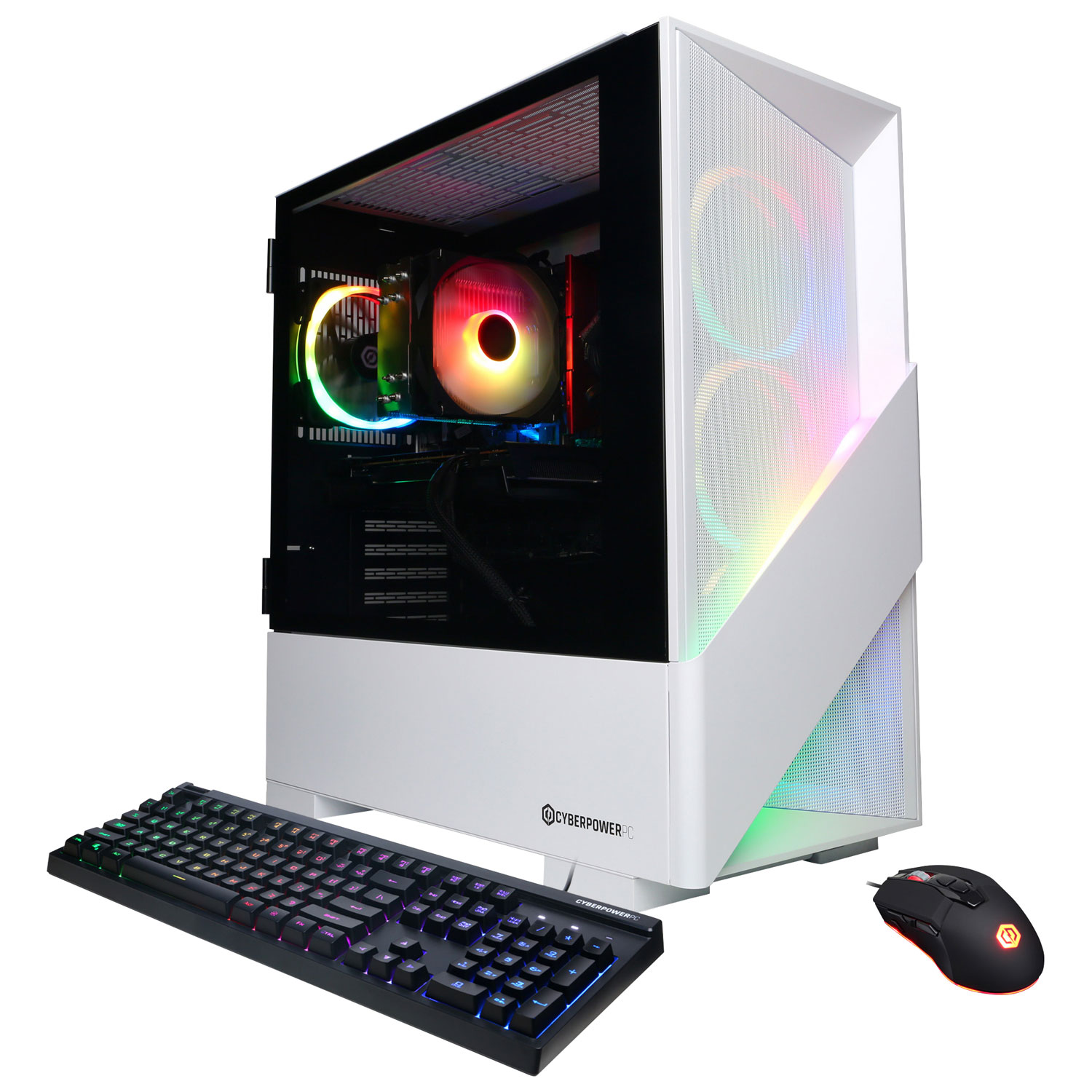 CyberPowerPC Gamer Master Gaming PC - White (AMD Ryzen 7 8700F/16GB RAM/1TB SSD/AMD RX 7600/Win11) - En