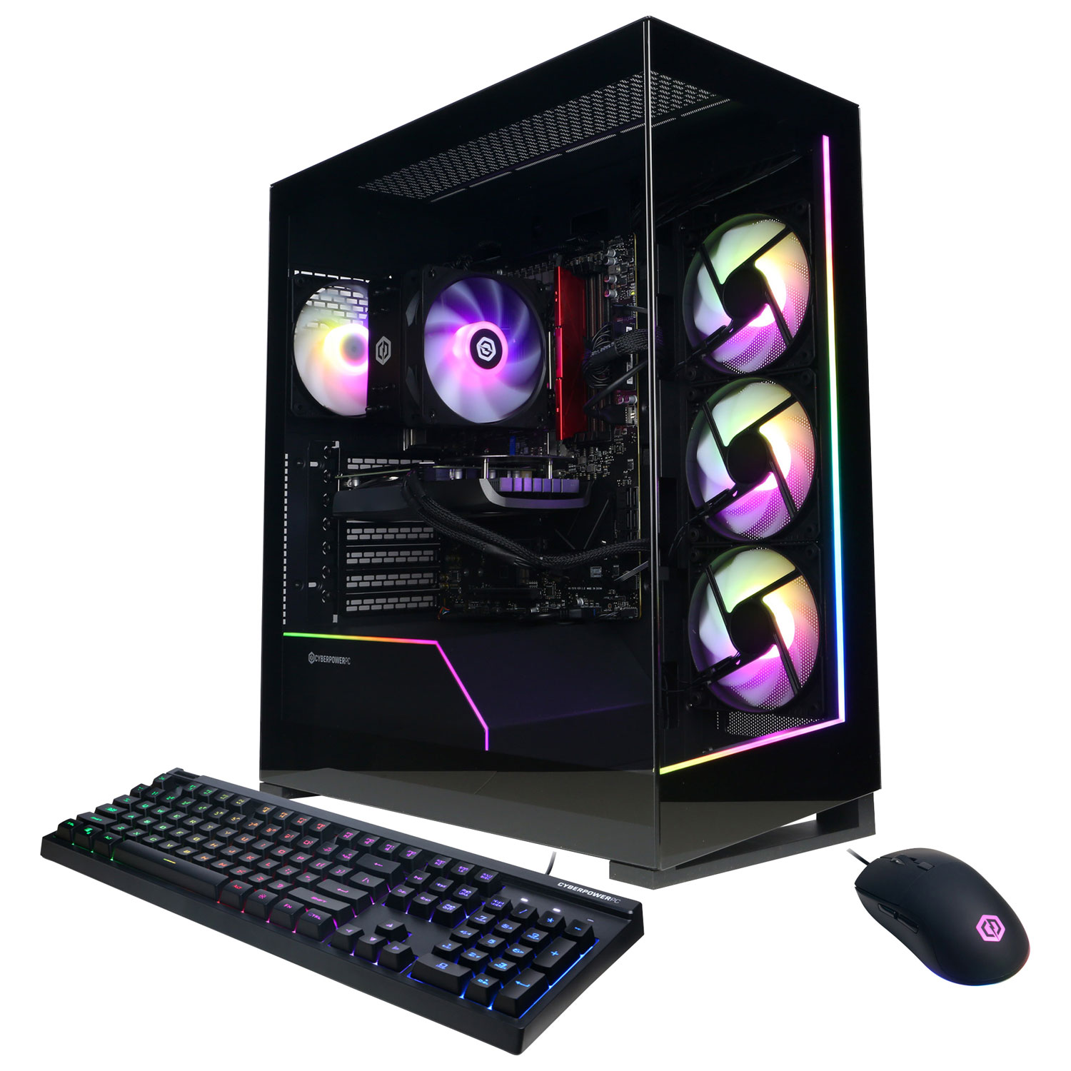 CyberPowerPC Gamer Master Gaming PC - Black (AMD Ryzen 7 8700F/16GB RAM/2TB SSD/NVIDIA RTX 4060/Win11) - English