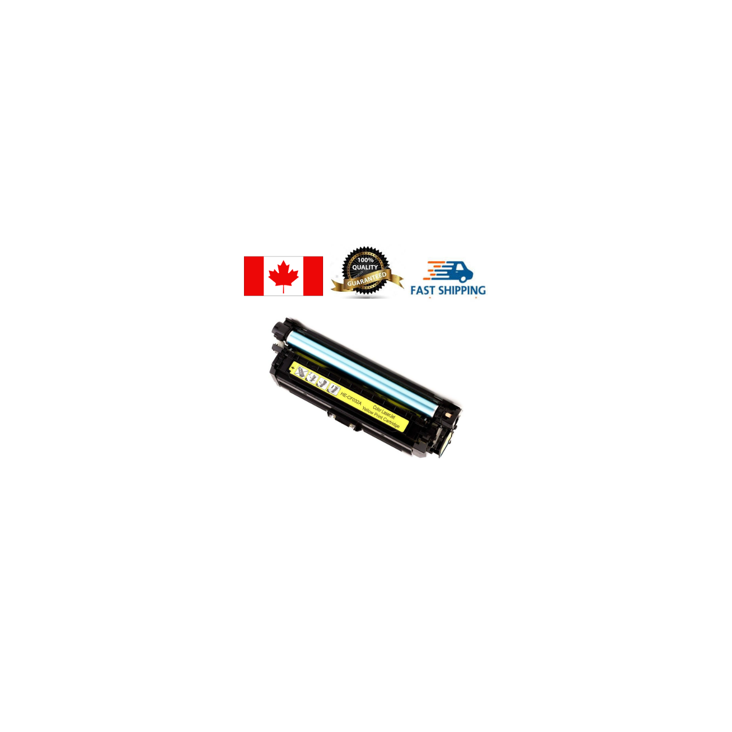 HP – Cartouche de toner jaune compatible 646&nbsp;A