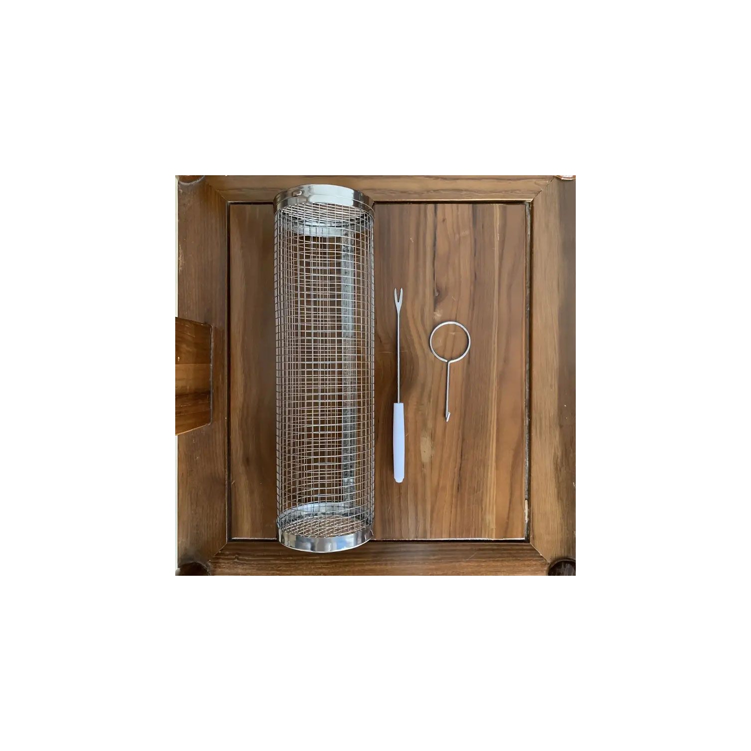 Stainless Steel Portable Barbecue Cooking Grill Net, Outdoor Camping Grilling