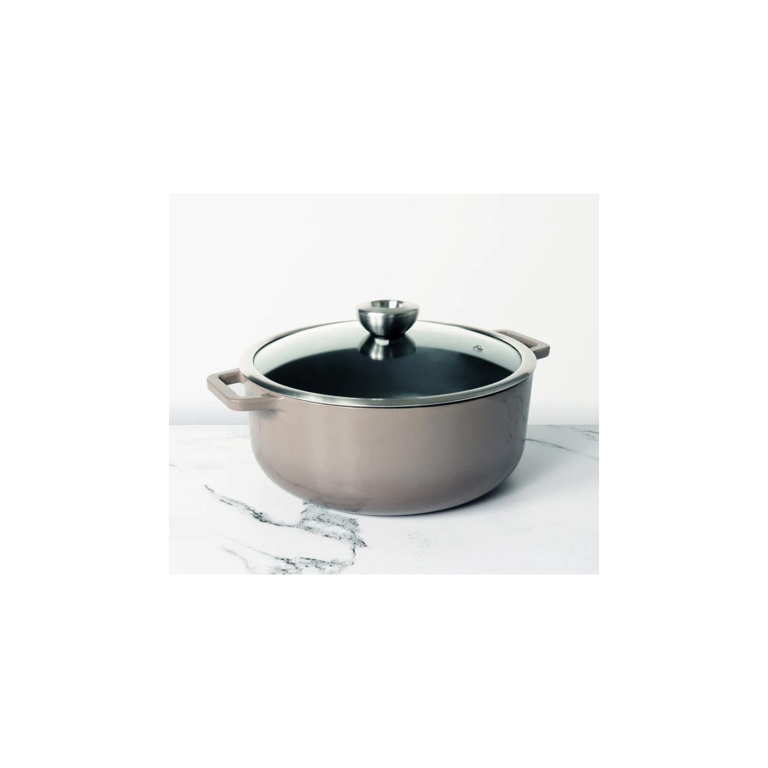 Sauteuse en fonte émaillée Meyer, 26&nbsp;cm, gris