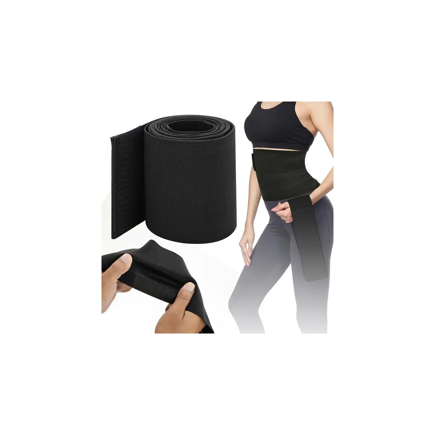 Wrapped Elastic Detachable Body Slimming Tummy Control Belt, Body Shapewear & Tummy Shaper Belt for Women & Men Used for Weight Loss, , Fitness etc