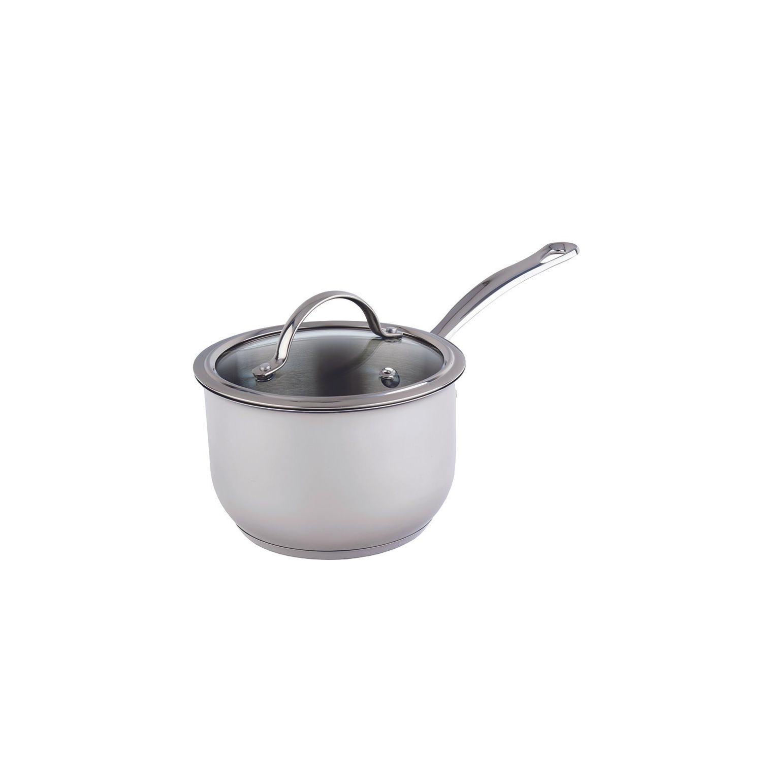 Meyer Nouvelle Stainless Steel 2.1L Saucepan with tempered glass lid, Made in Canada